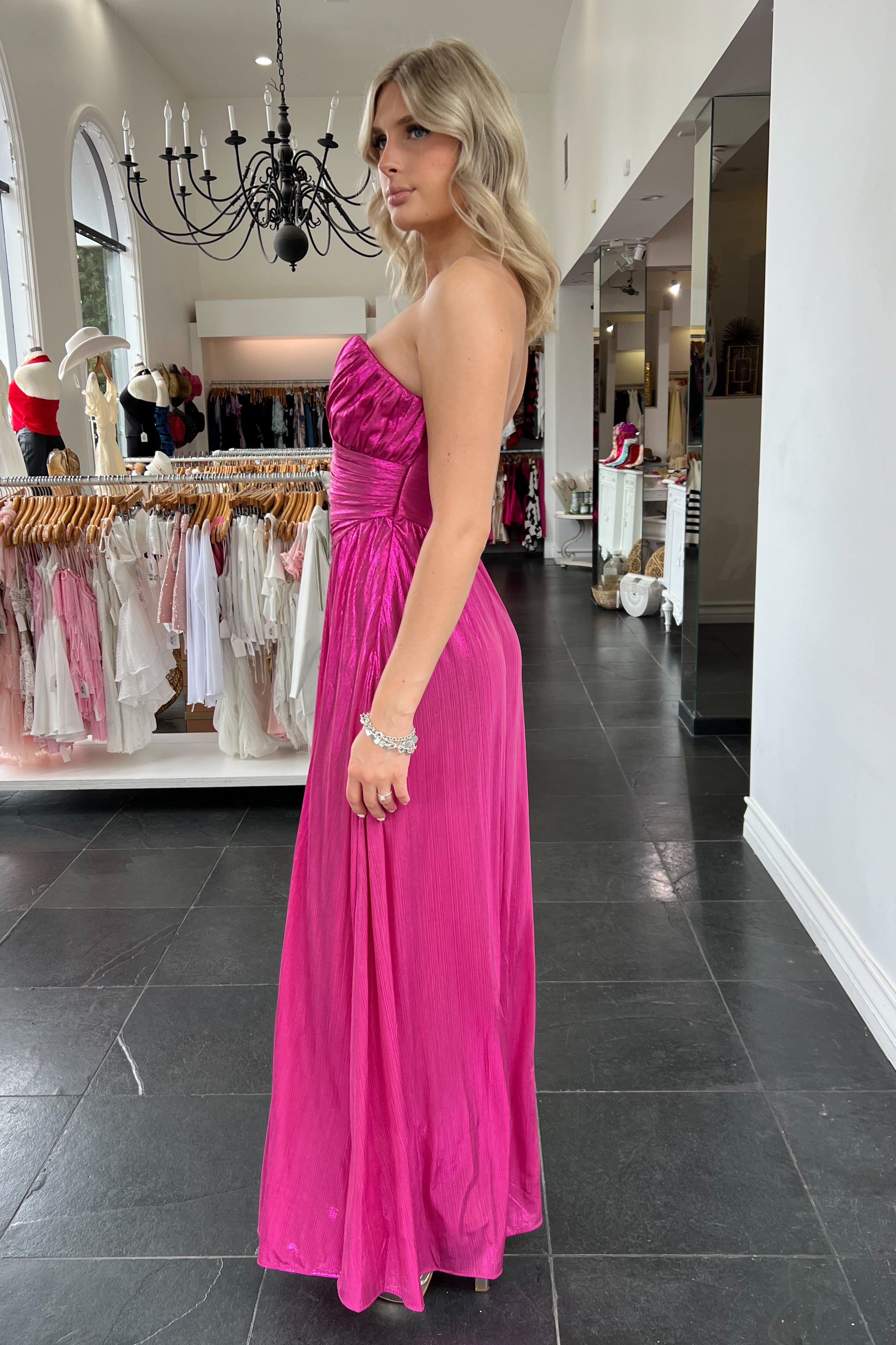 Athena Maxi Dress-Magenta