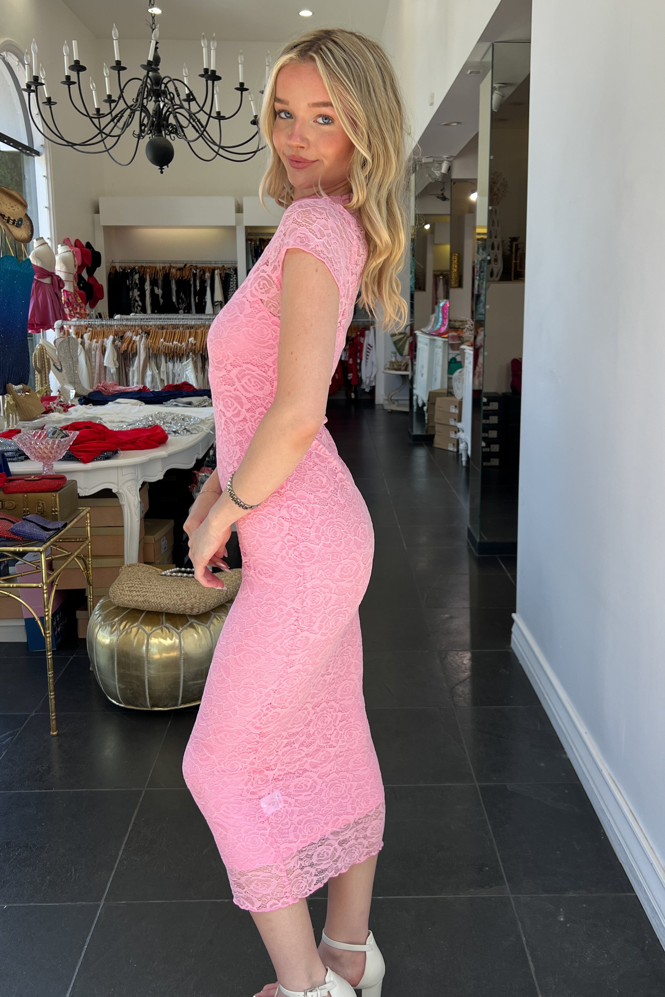 Siren Of The Party Dress-Pink