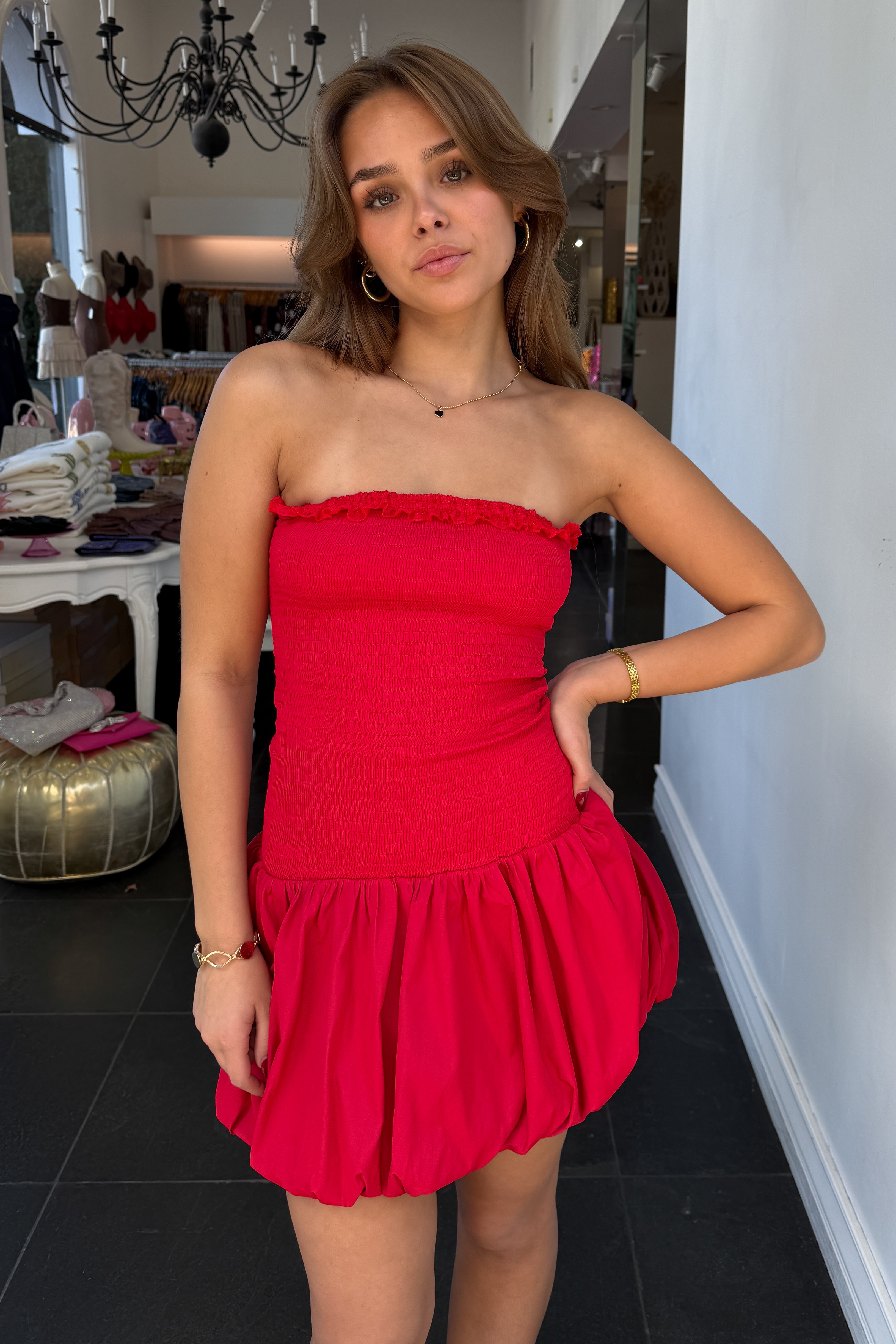 Sassy Dress-Red