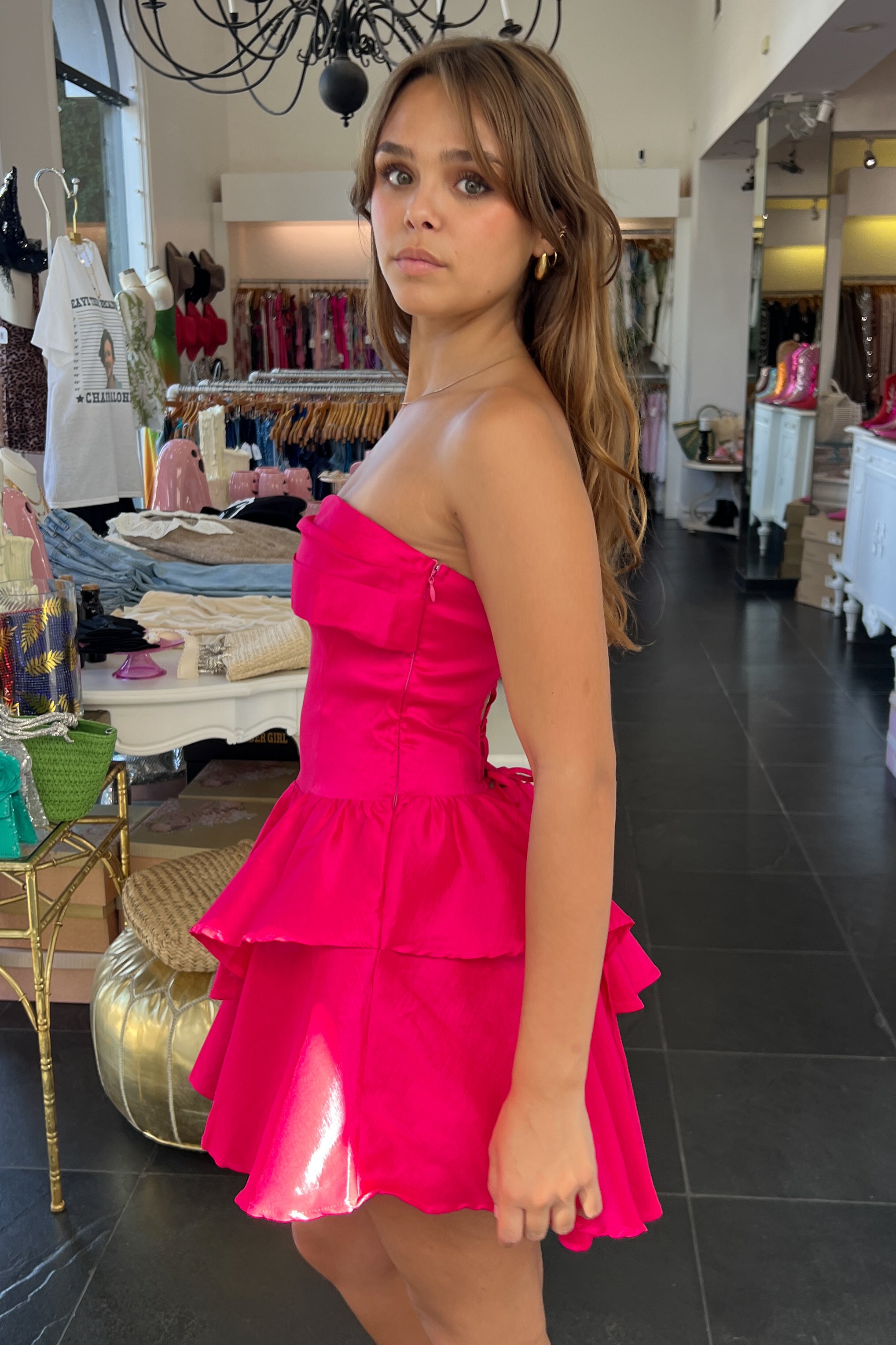 Princesa Dress-Fuchsia