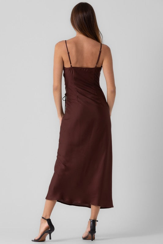 Payton Maxi Dress-Brown