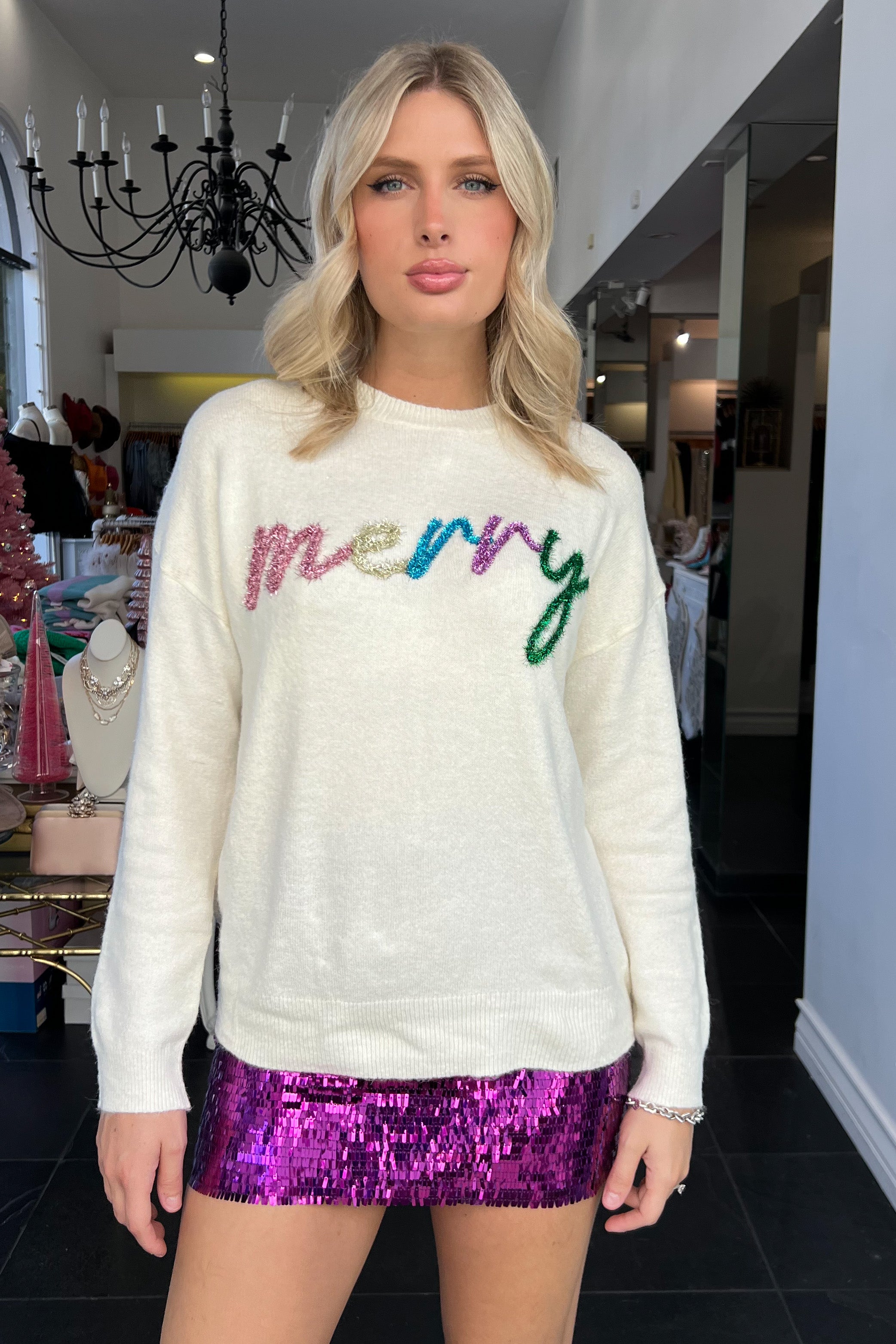 Kiss Me At Midnight Skirt-Purple