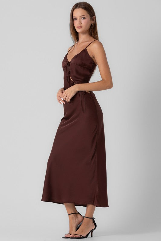 Payton Maxi Dress-Brown