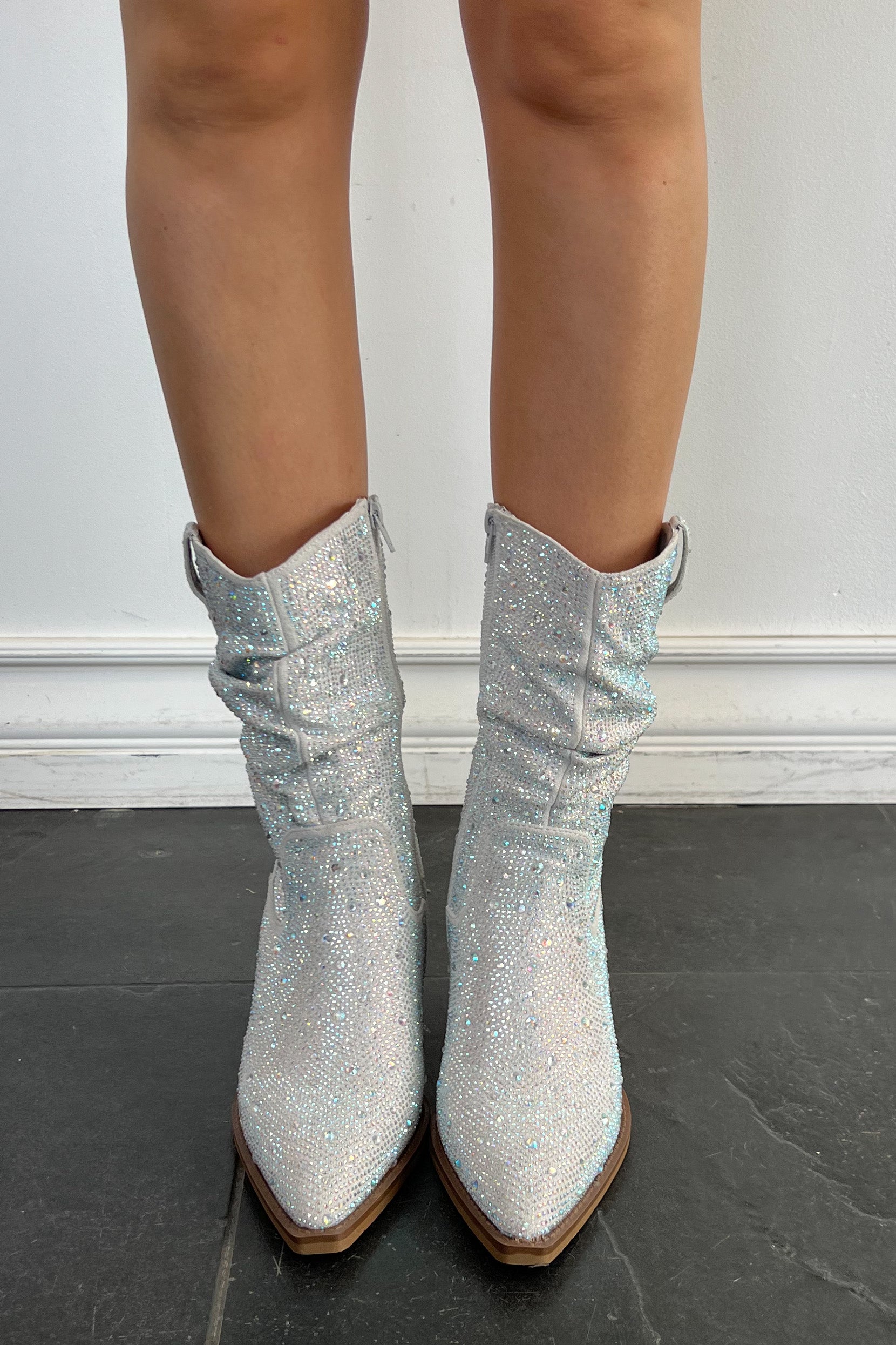 Underwood Slouch Boots-Silver