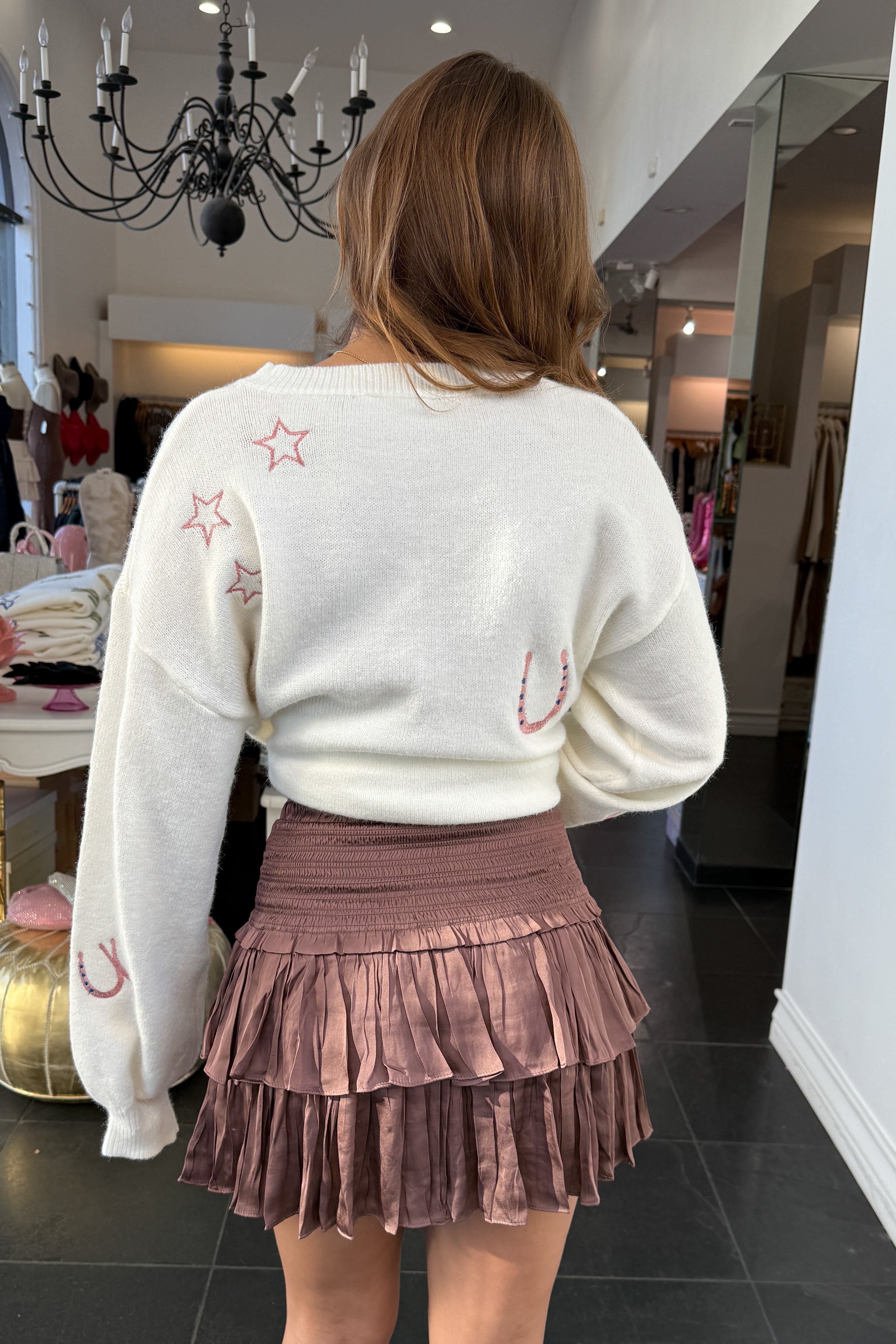 Jolene Ruffle Skirt-Mauve