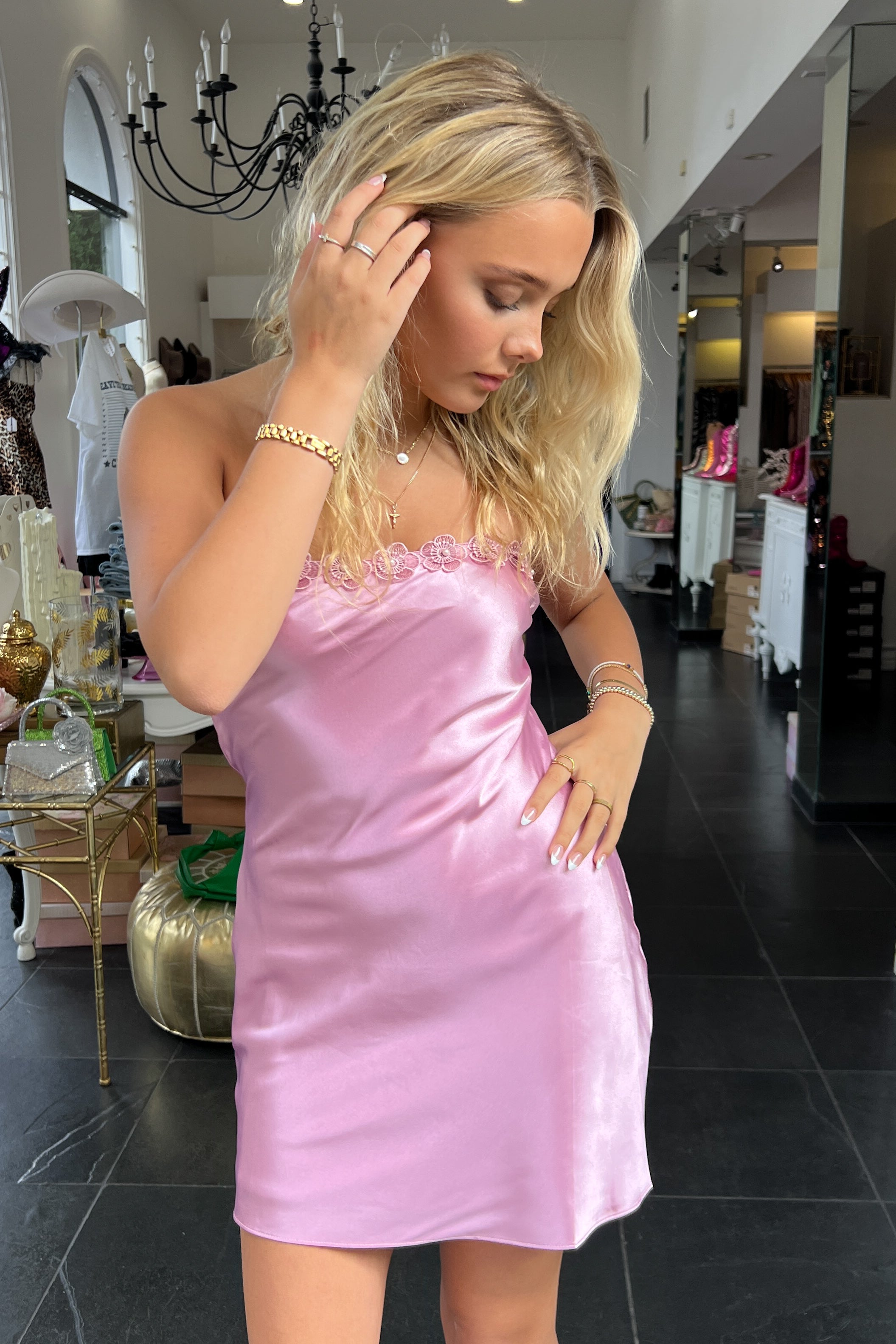 Aster Dress-Dusty Pink