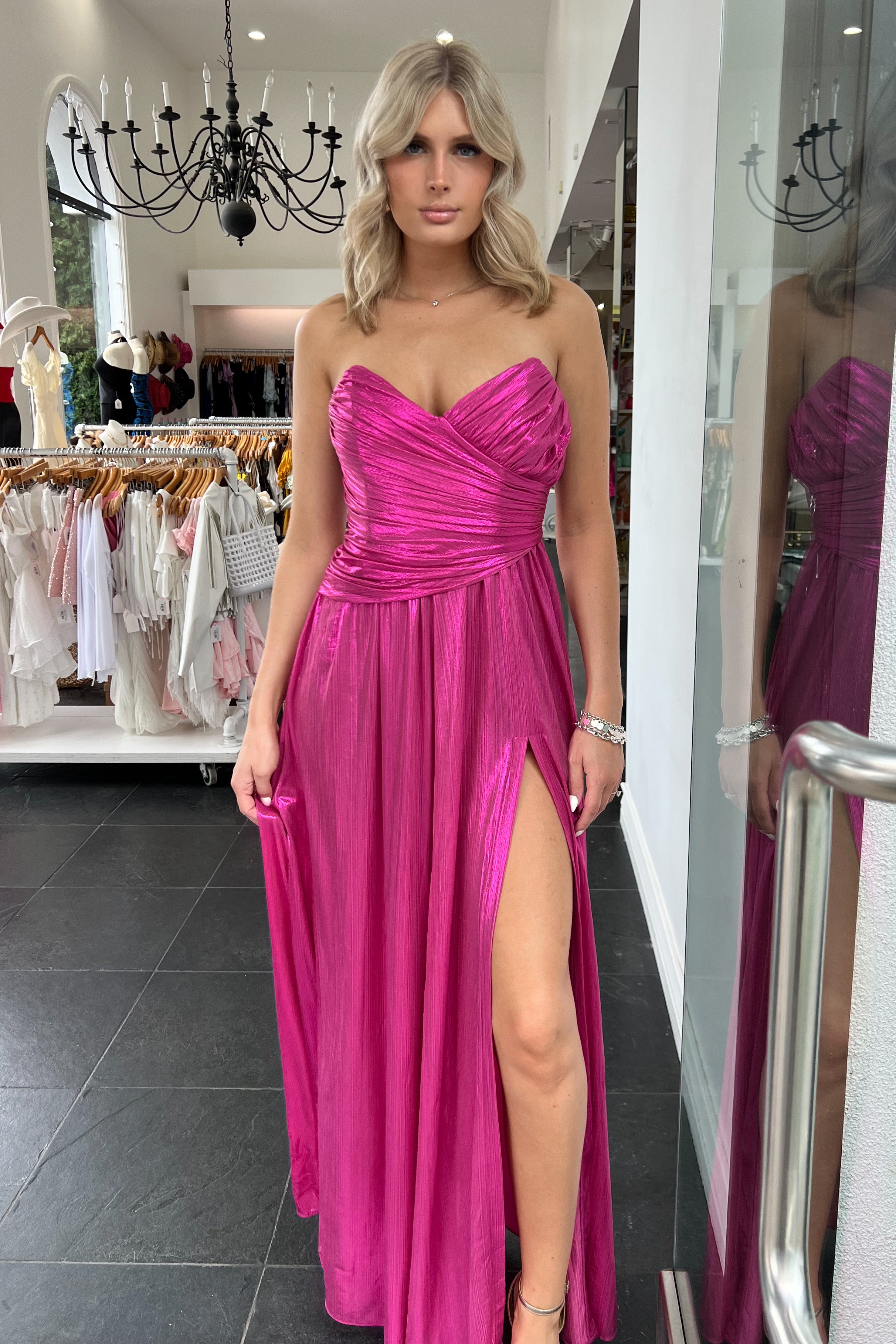 Athena Maxi Dress-Magenta