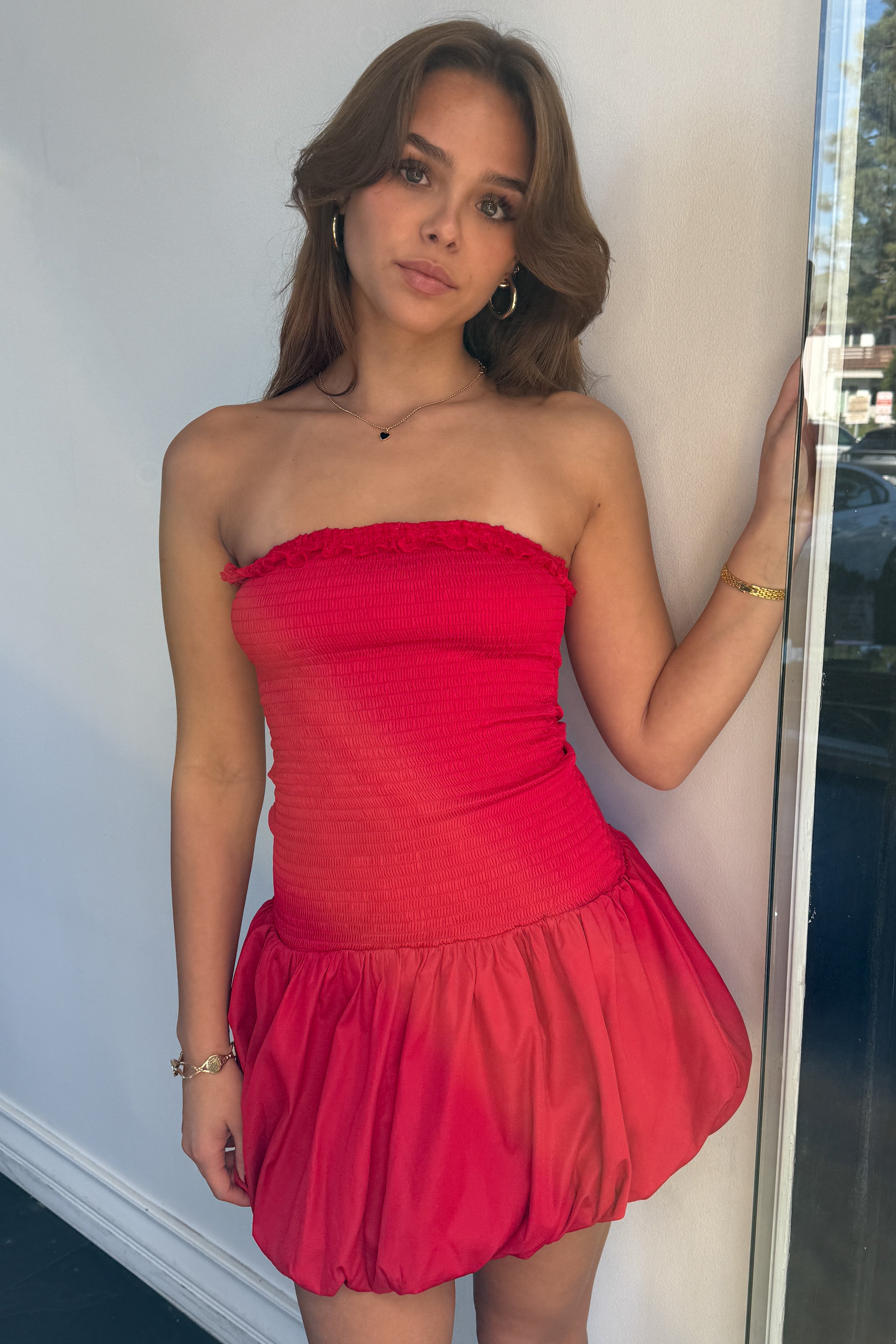 Sassy Dress-Red