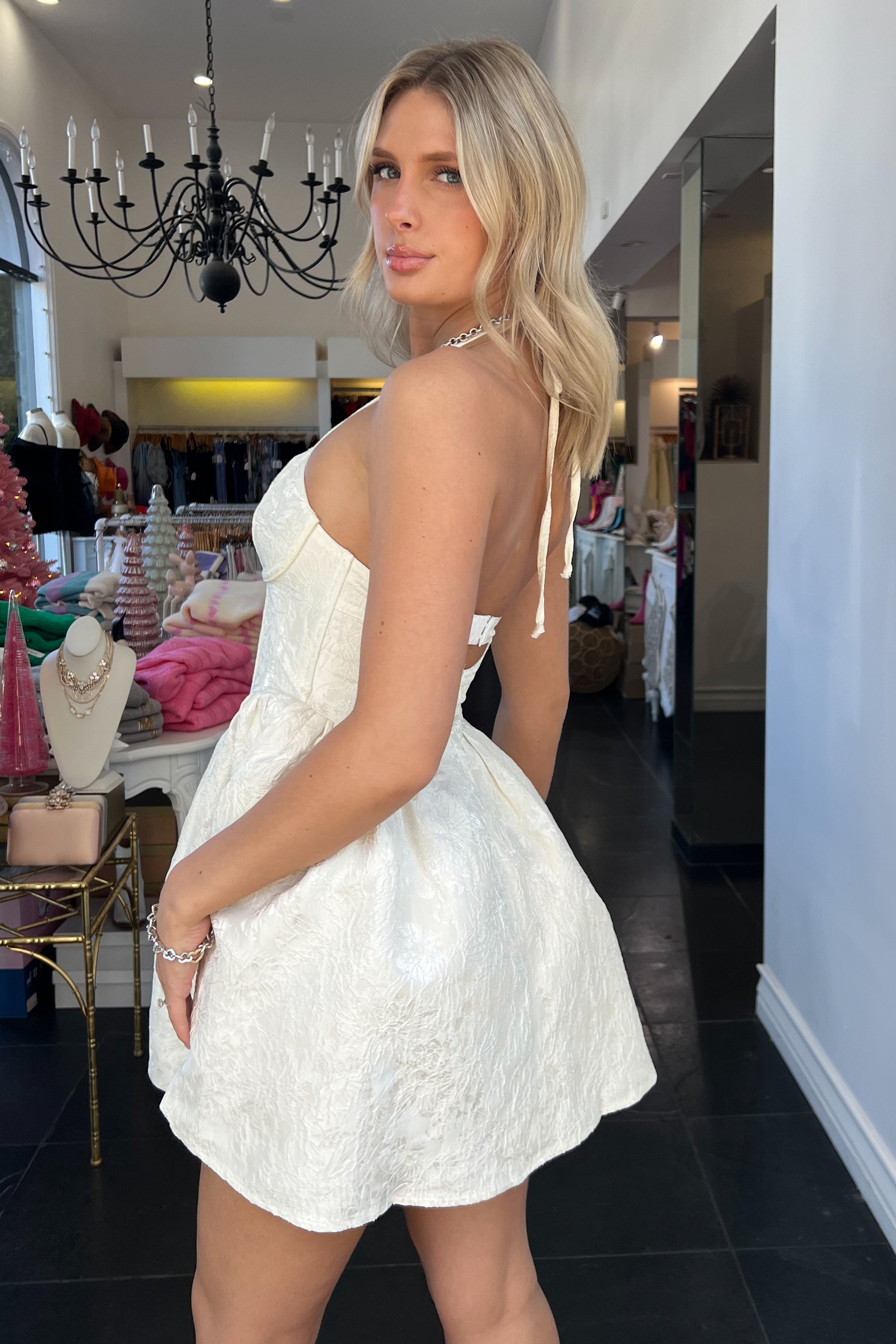 Bridgerton Dress-Ivory
