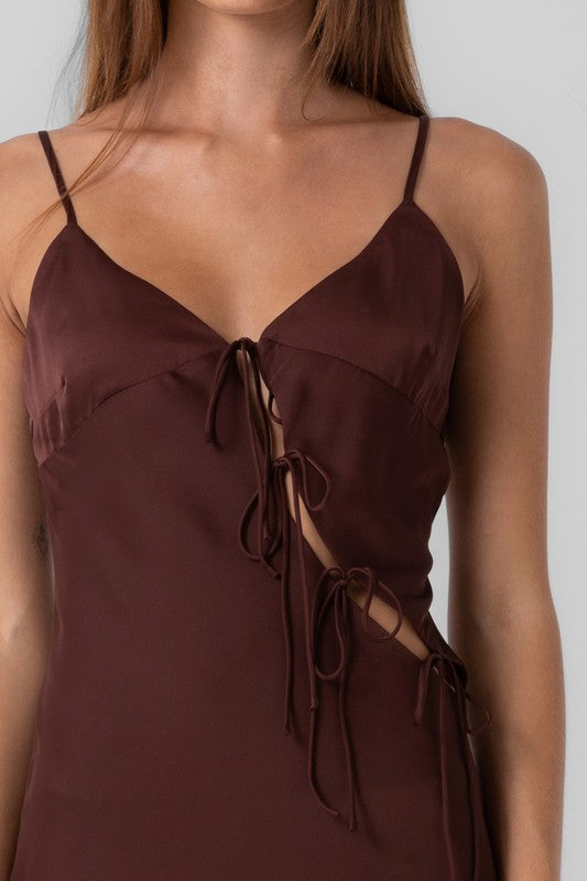Payton Maxi Dress-Brown