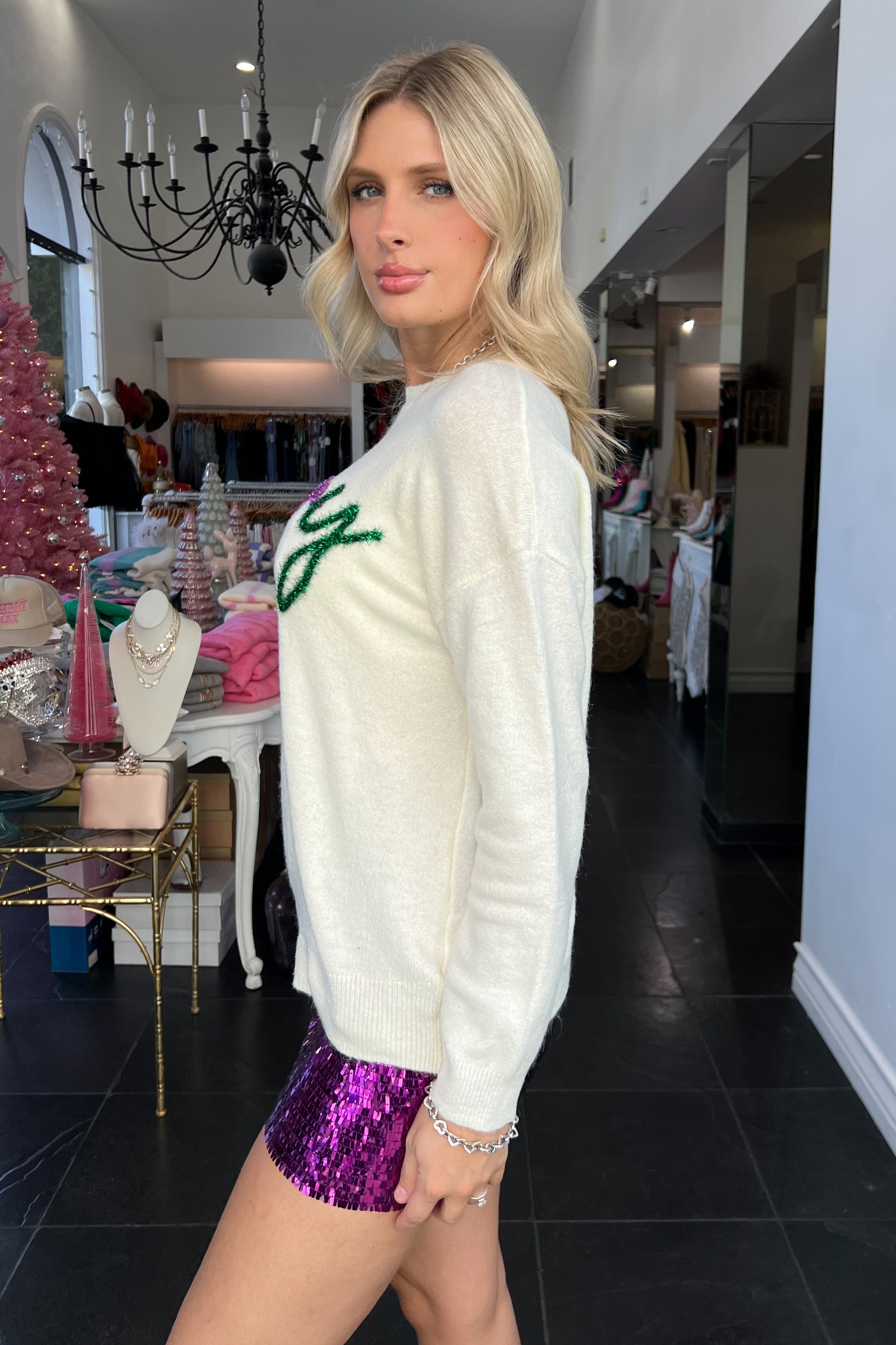 Kiss Me At Midnight Skirt-Purple