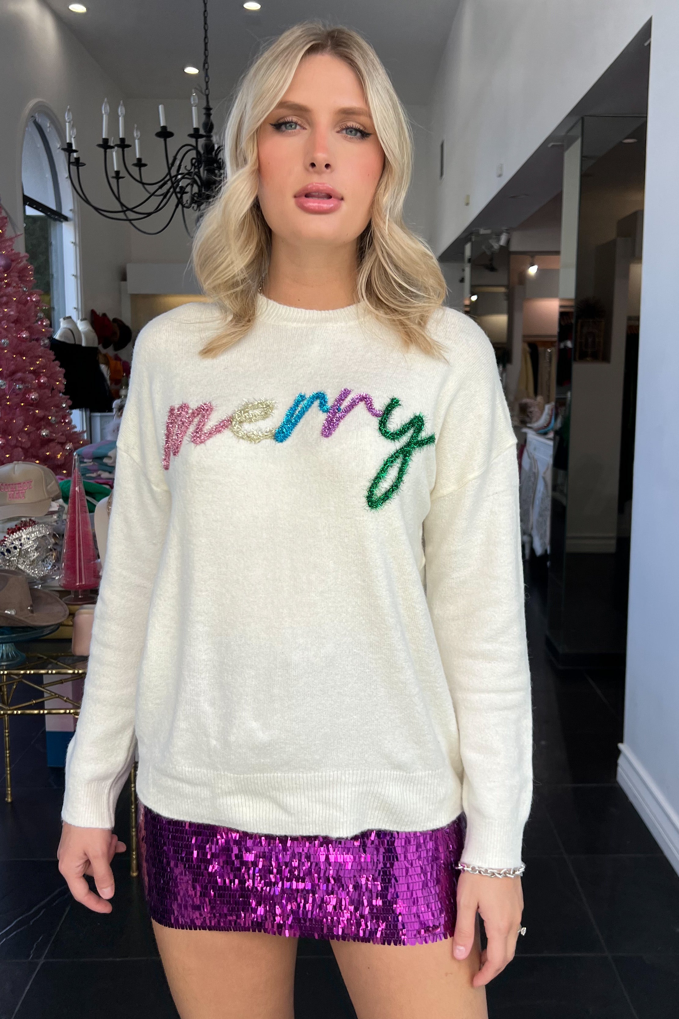 Kiss Me At Midnight Skirt-Purple