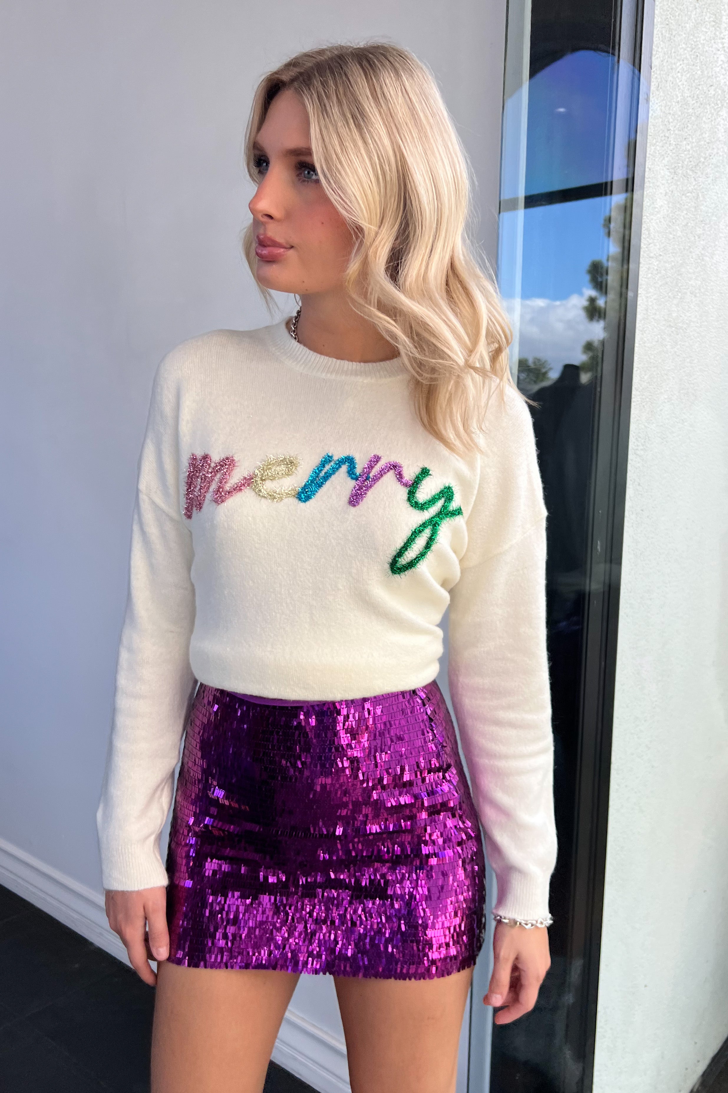 Kiss Me At Midnight Skirt-Purple