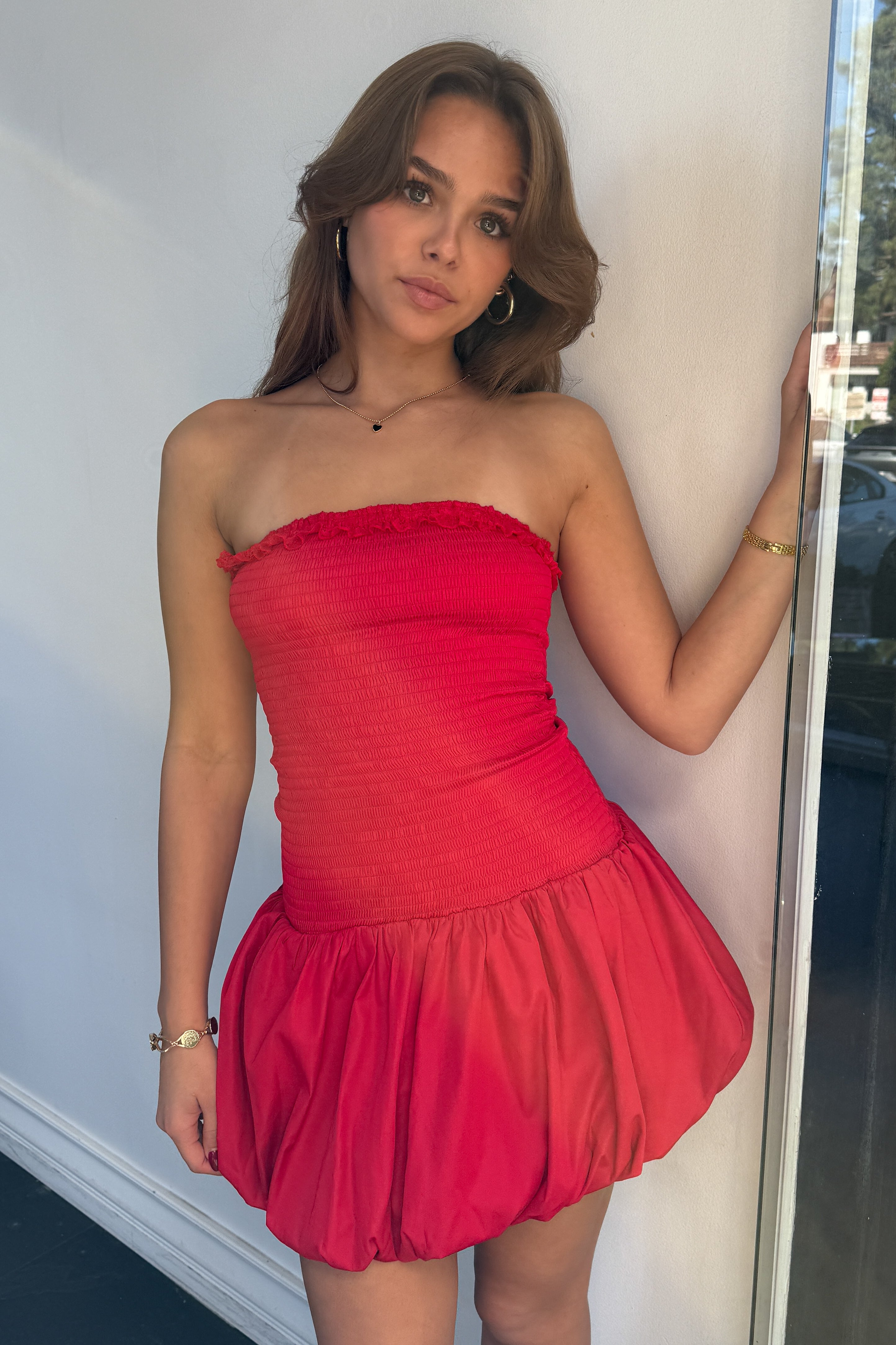 Sassy Dress-Red