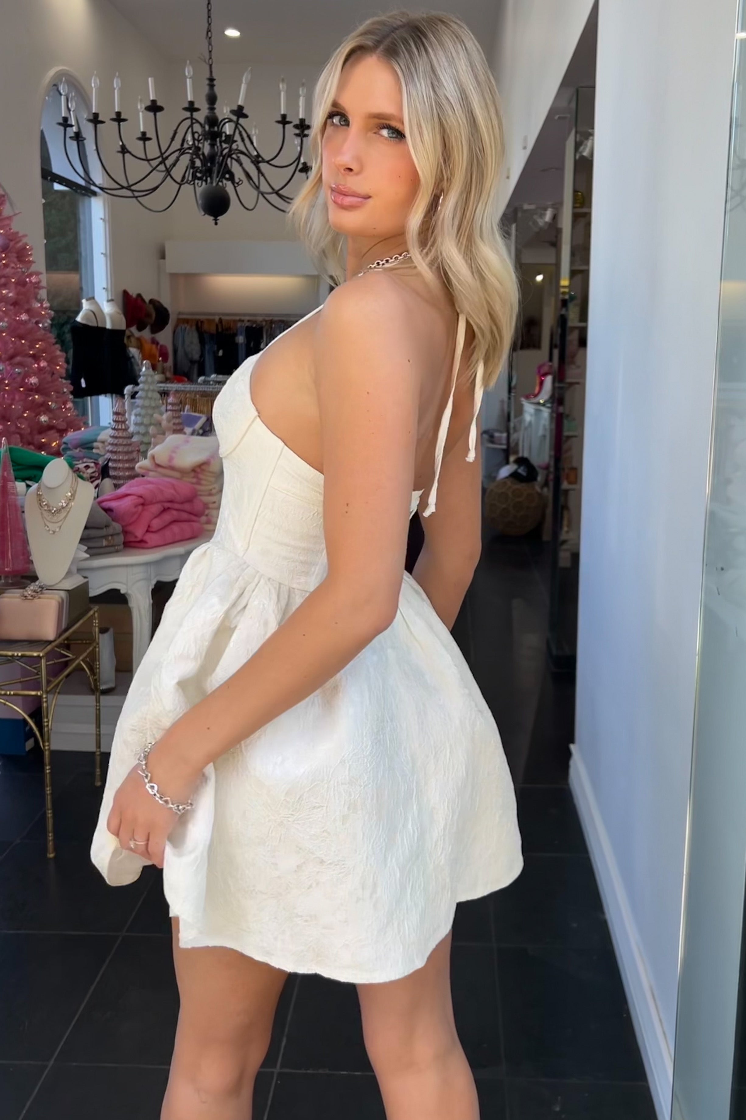 Bridgerton Dress-Ivory