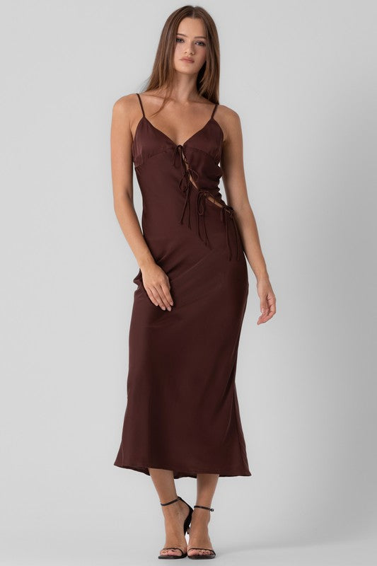 Payton Maxi Dress-Brown