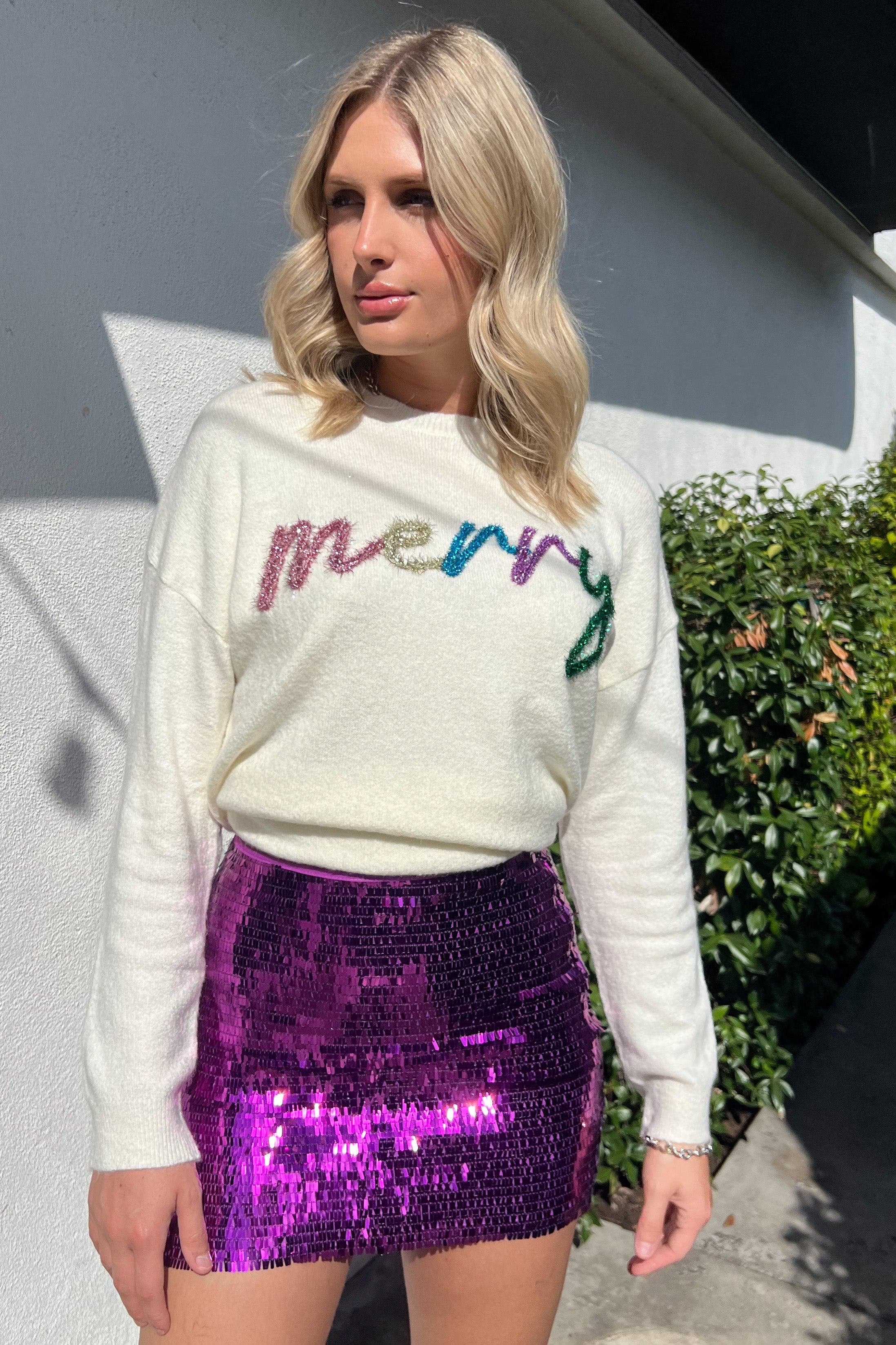 Kiss Me At Midnight Skirt-Purple