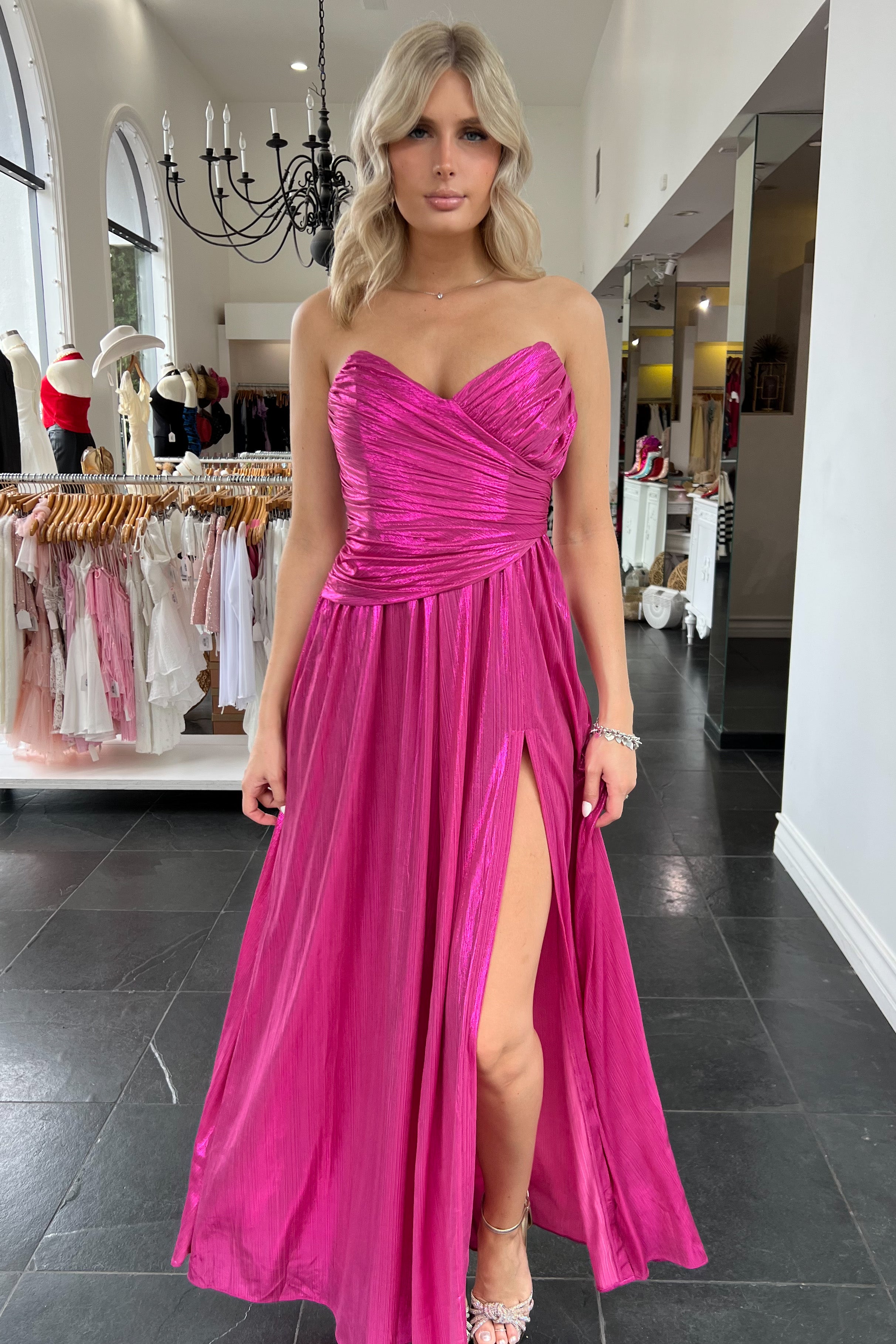 Athena Maxi Dress-Magenta