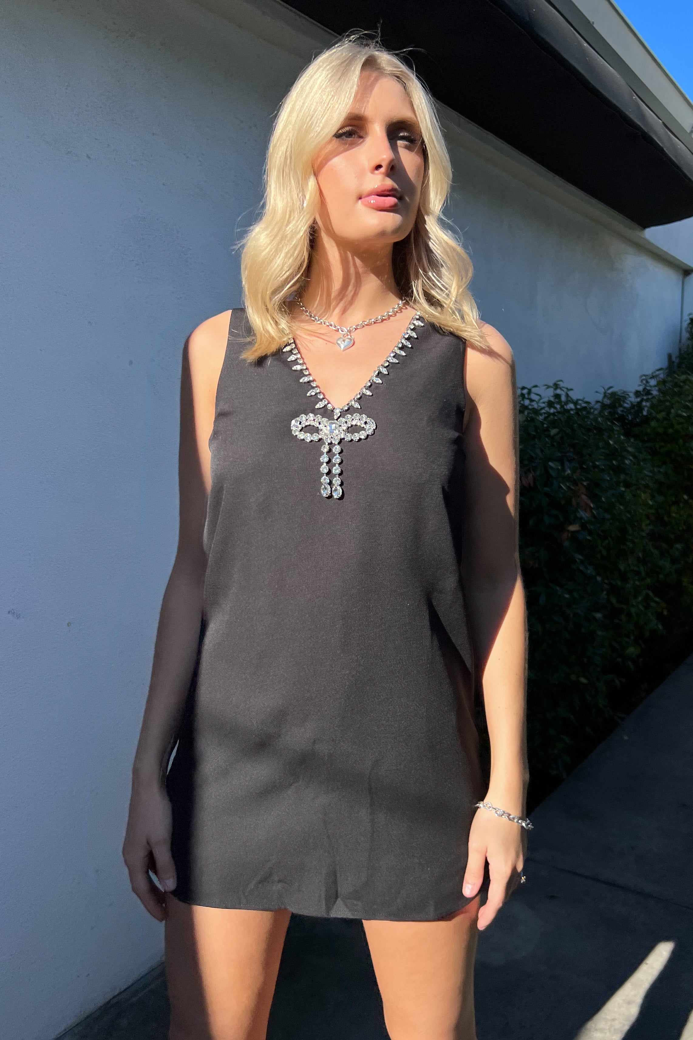 Be Present Dress-Black