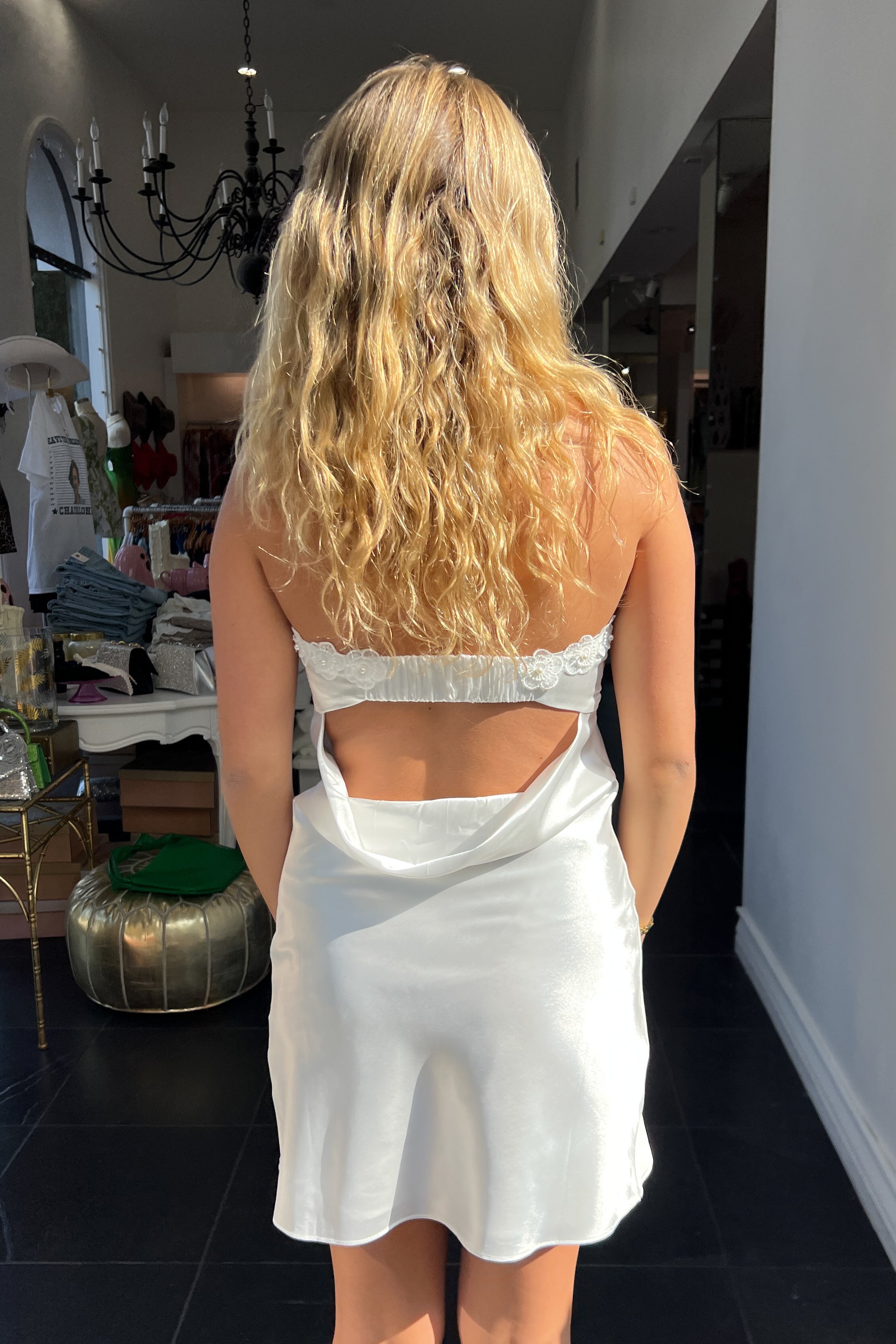 Aster Dress-White