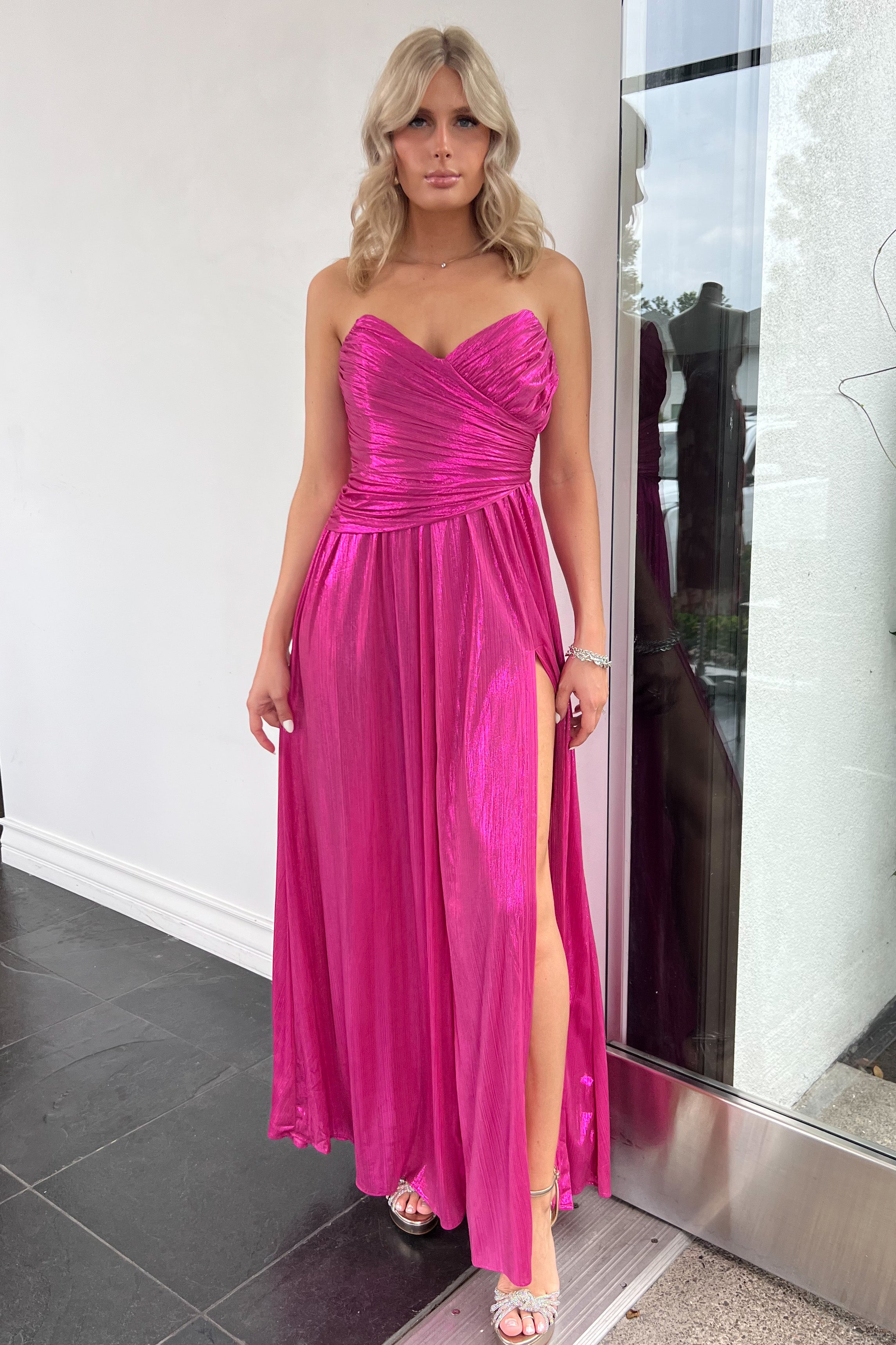 Athena Maxi Dress-Magenta