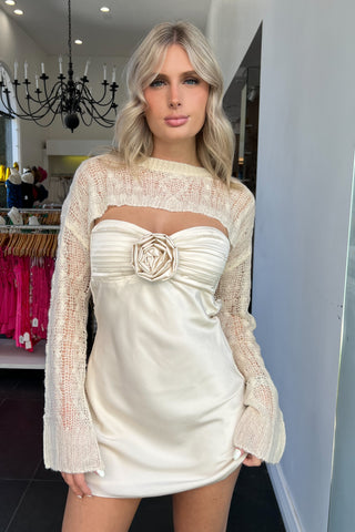 Warm Heart Dress-Mocha