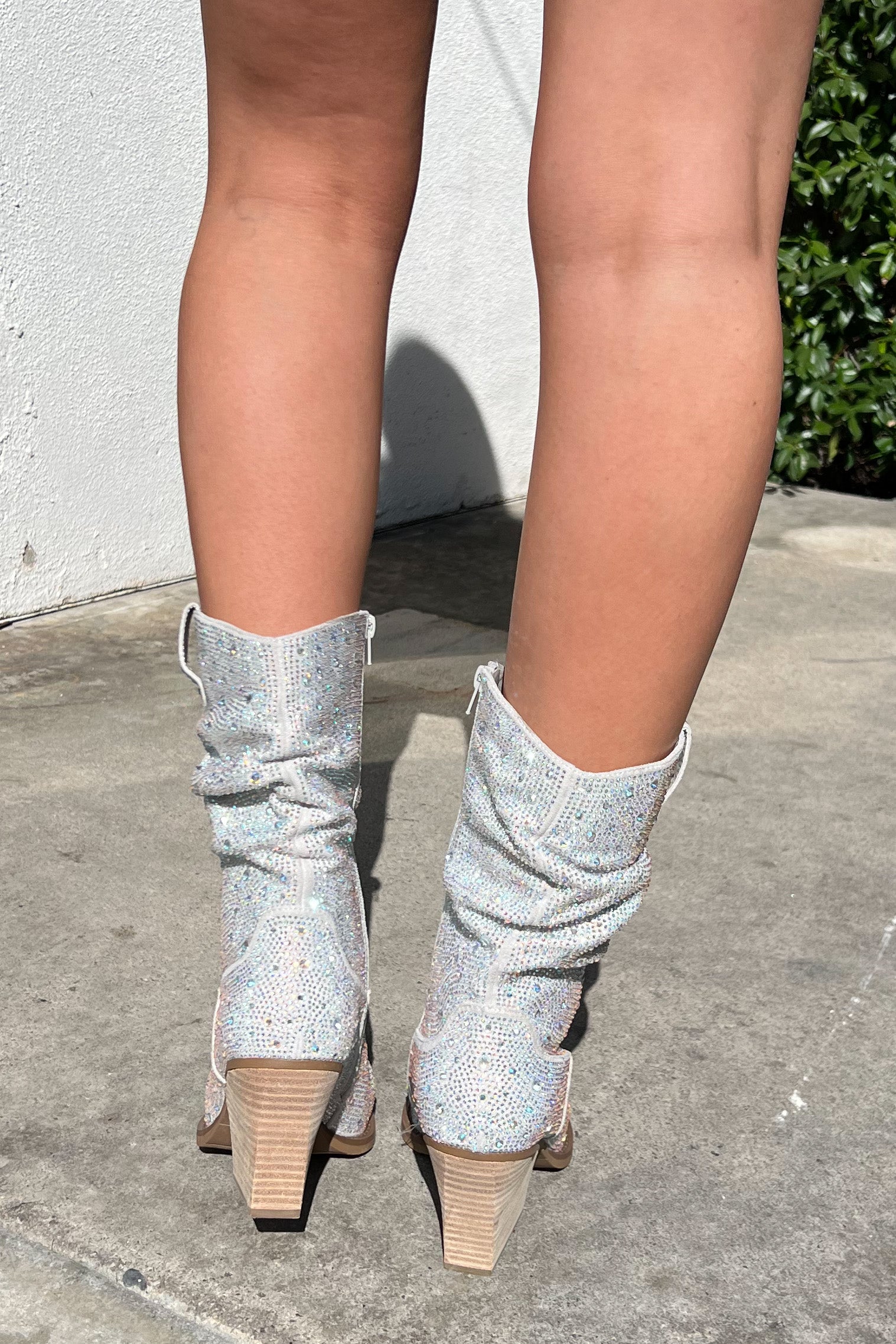 Underwood Slouch Boots-Silver