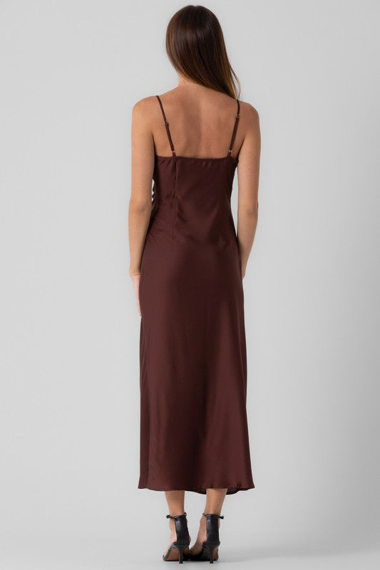 Payton Maxi Dress-Brown
