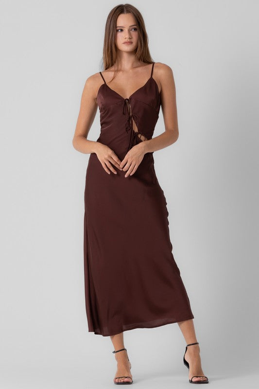 Payton Maxi Dress-Brown
