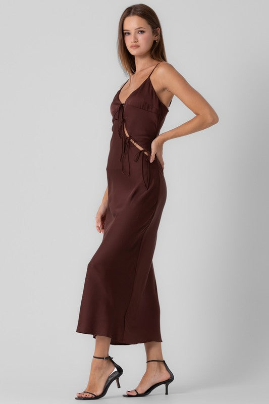 Payton Maxi Dress-Brown
