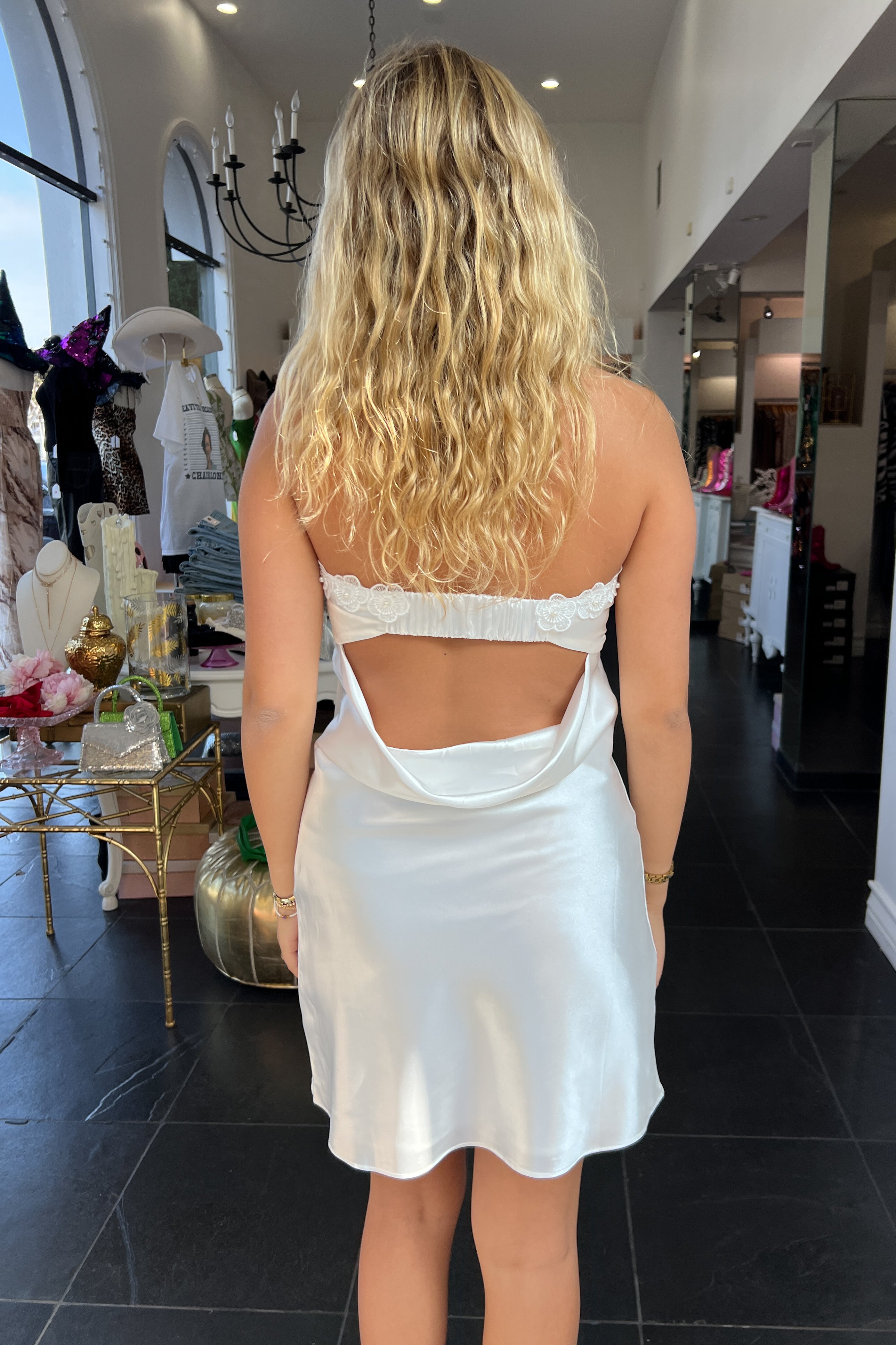 Aster Dress-White