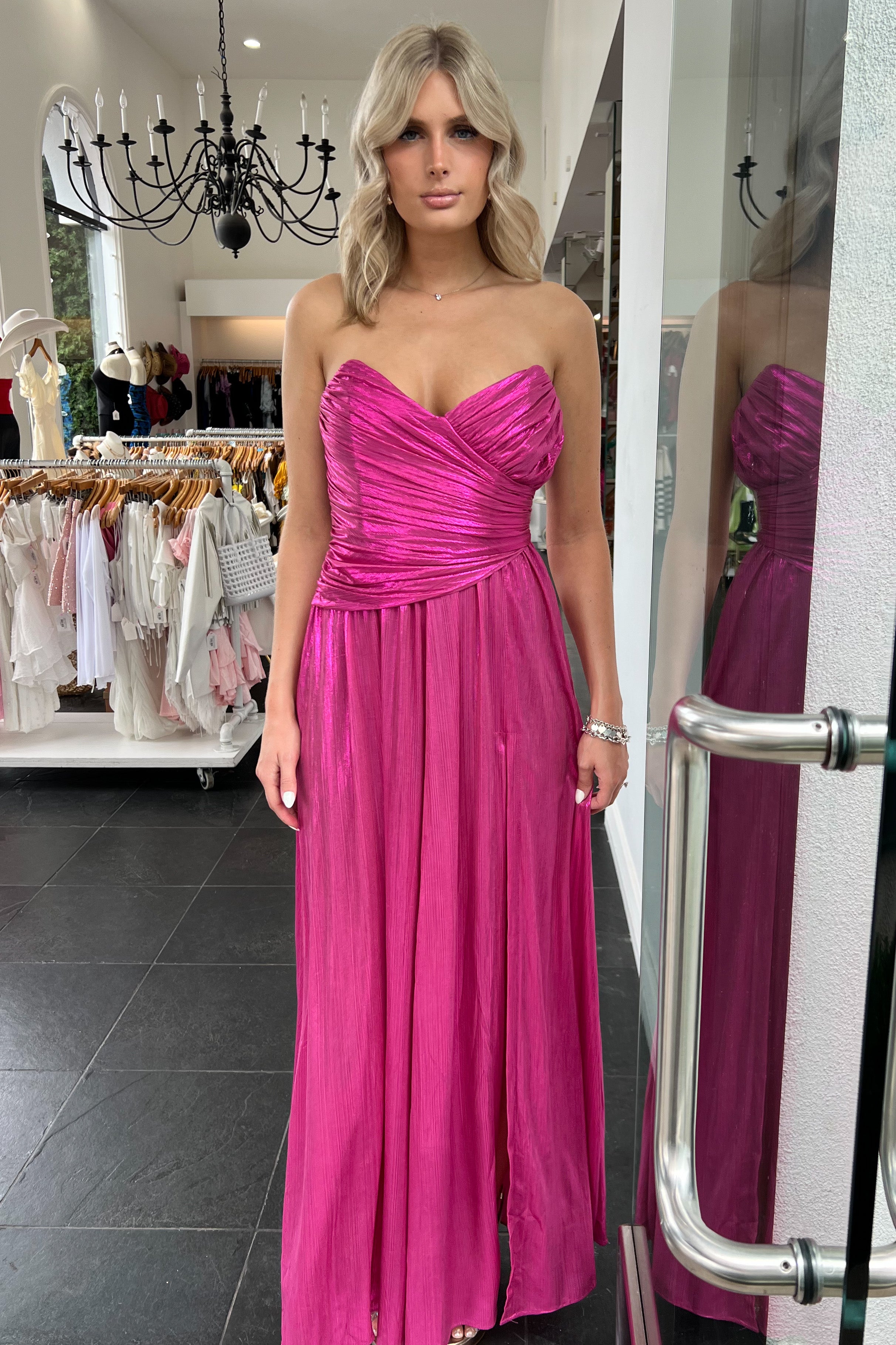 Athena Maxi Dress-Magenta