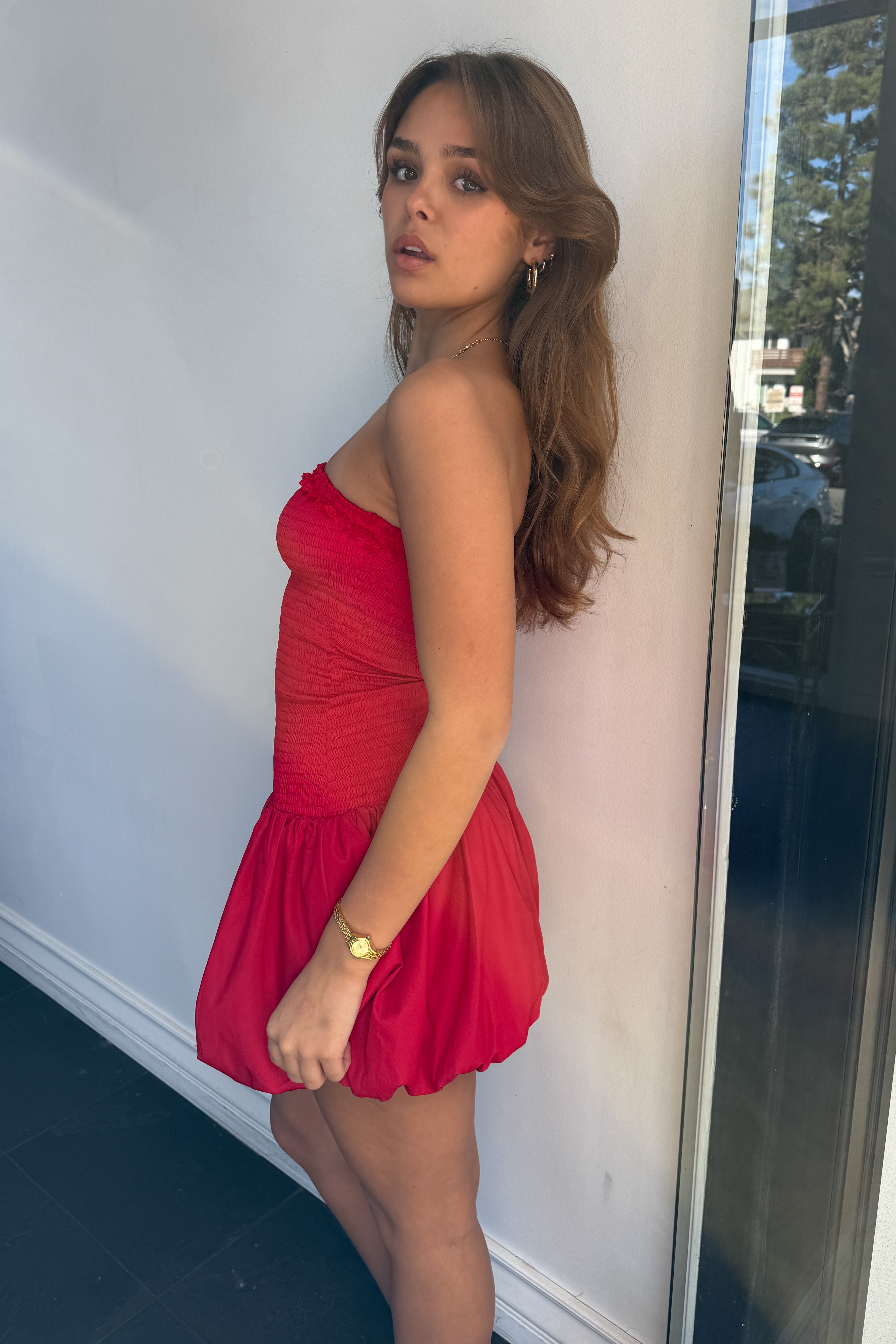 Sassy Dress-Red