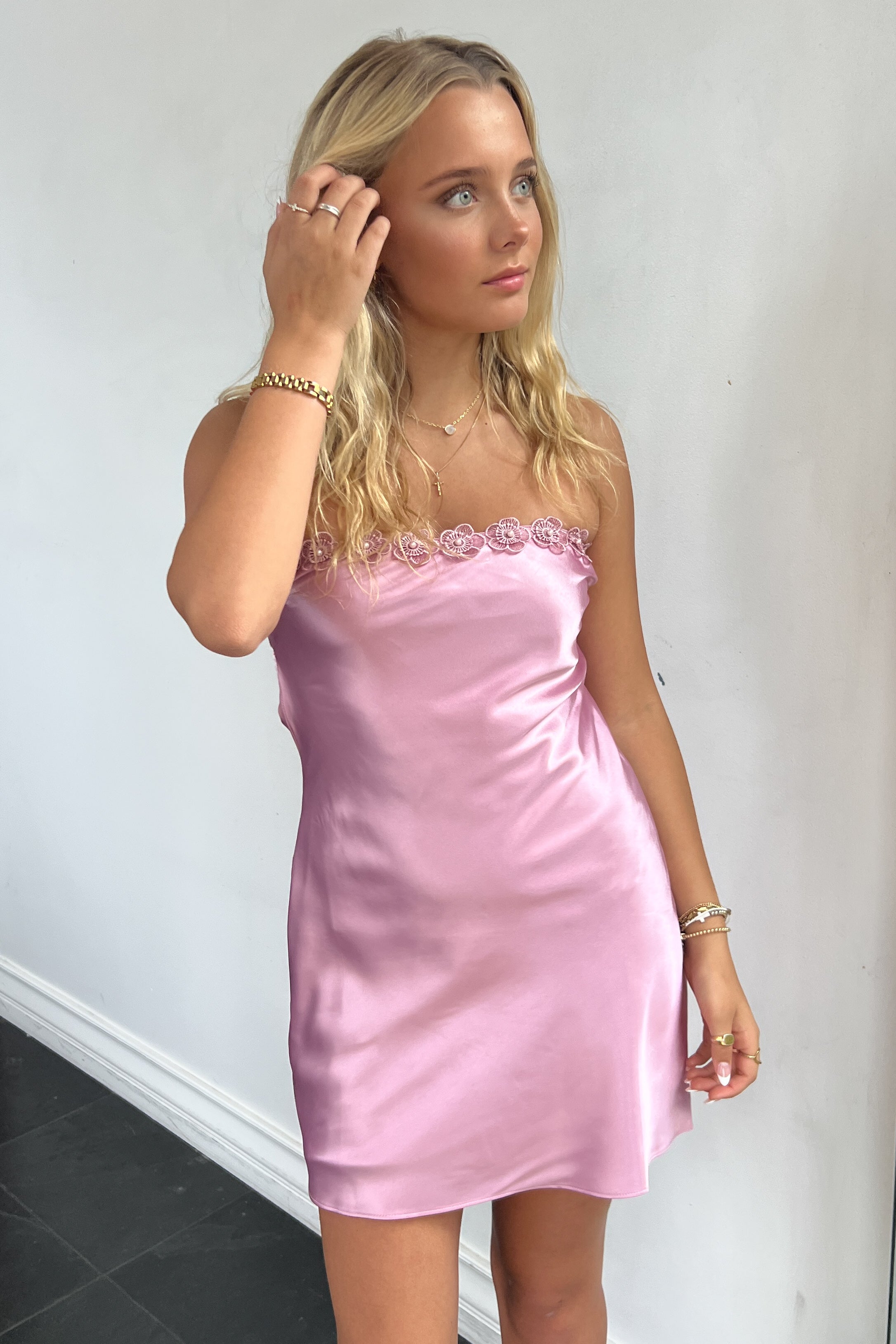Aster Dress-Dusty Pink