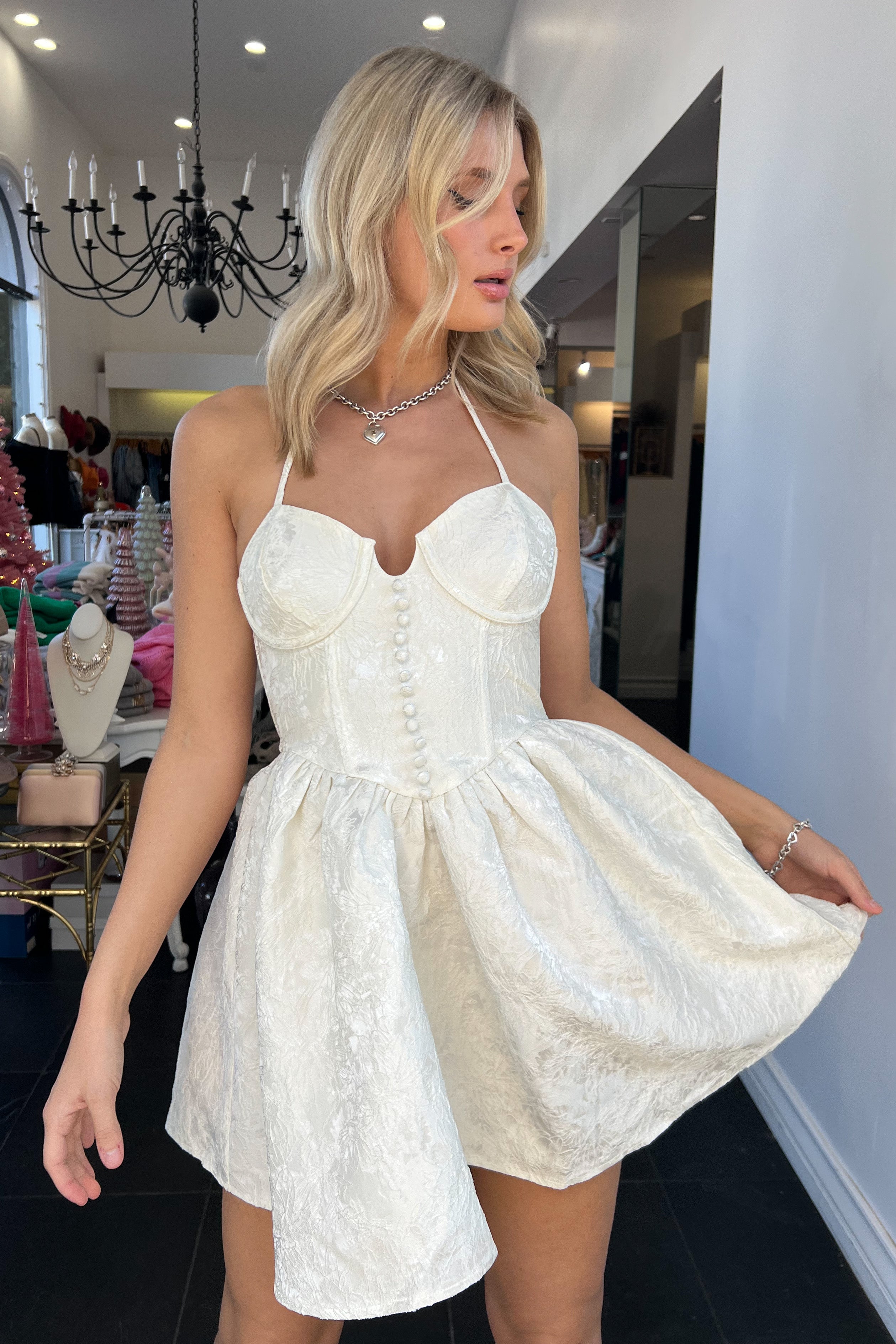 Bridgerton Dress-Ivory