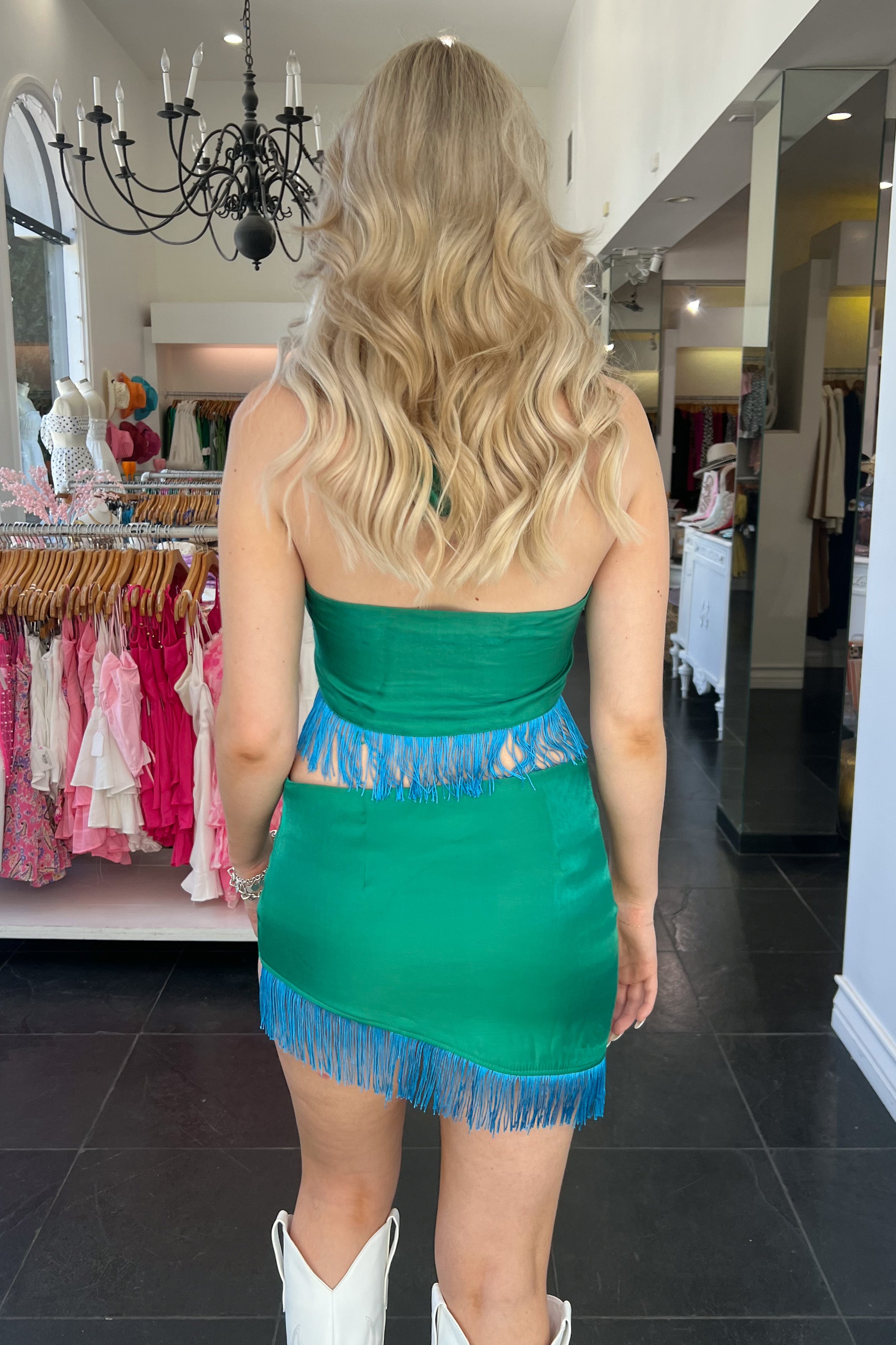 Spin You Around Dress Set-Green