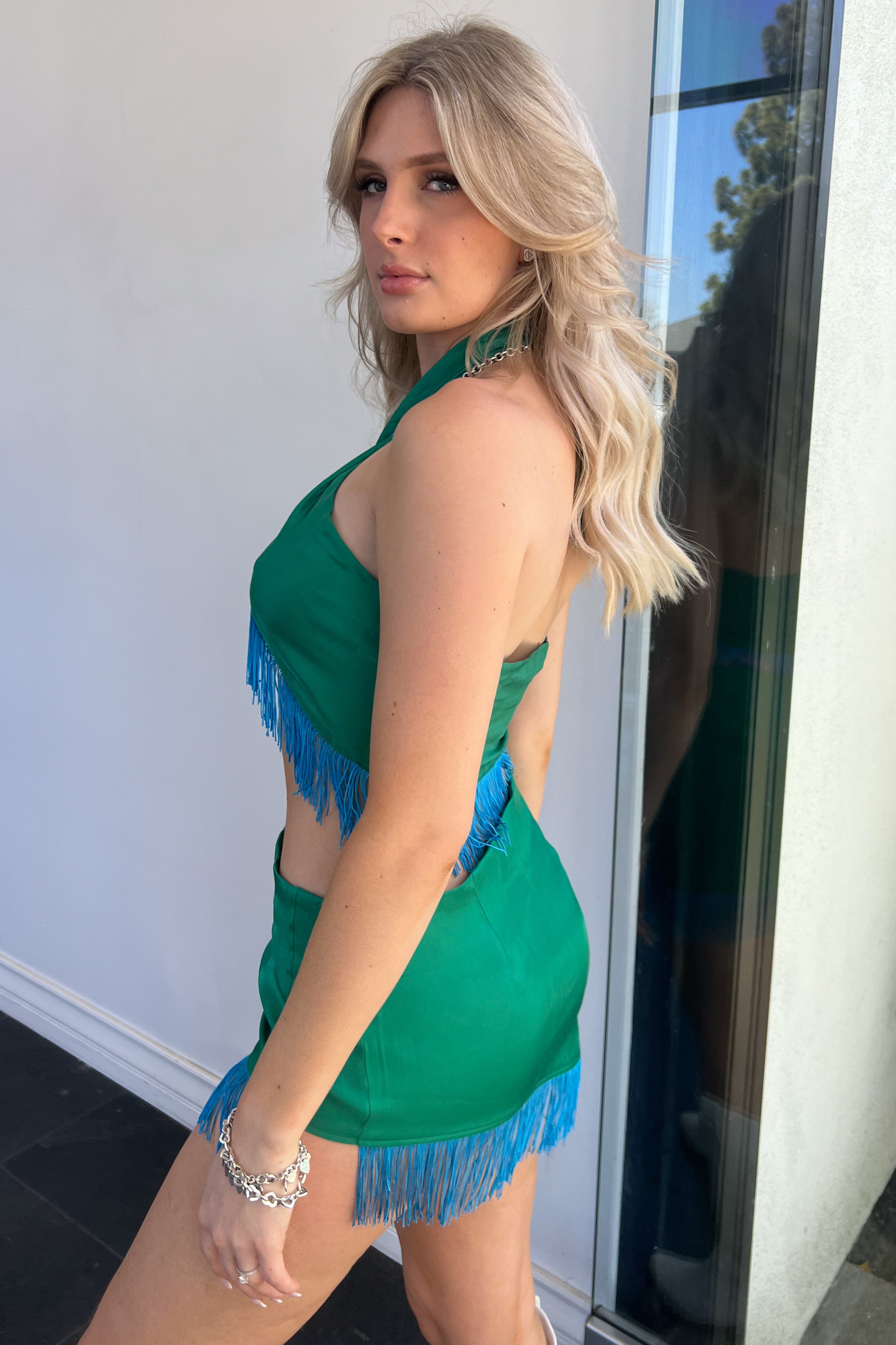 Spin You Around Dress Set-Green