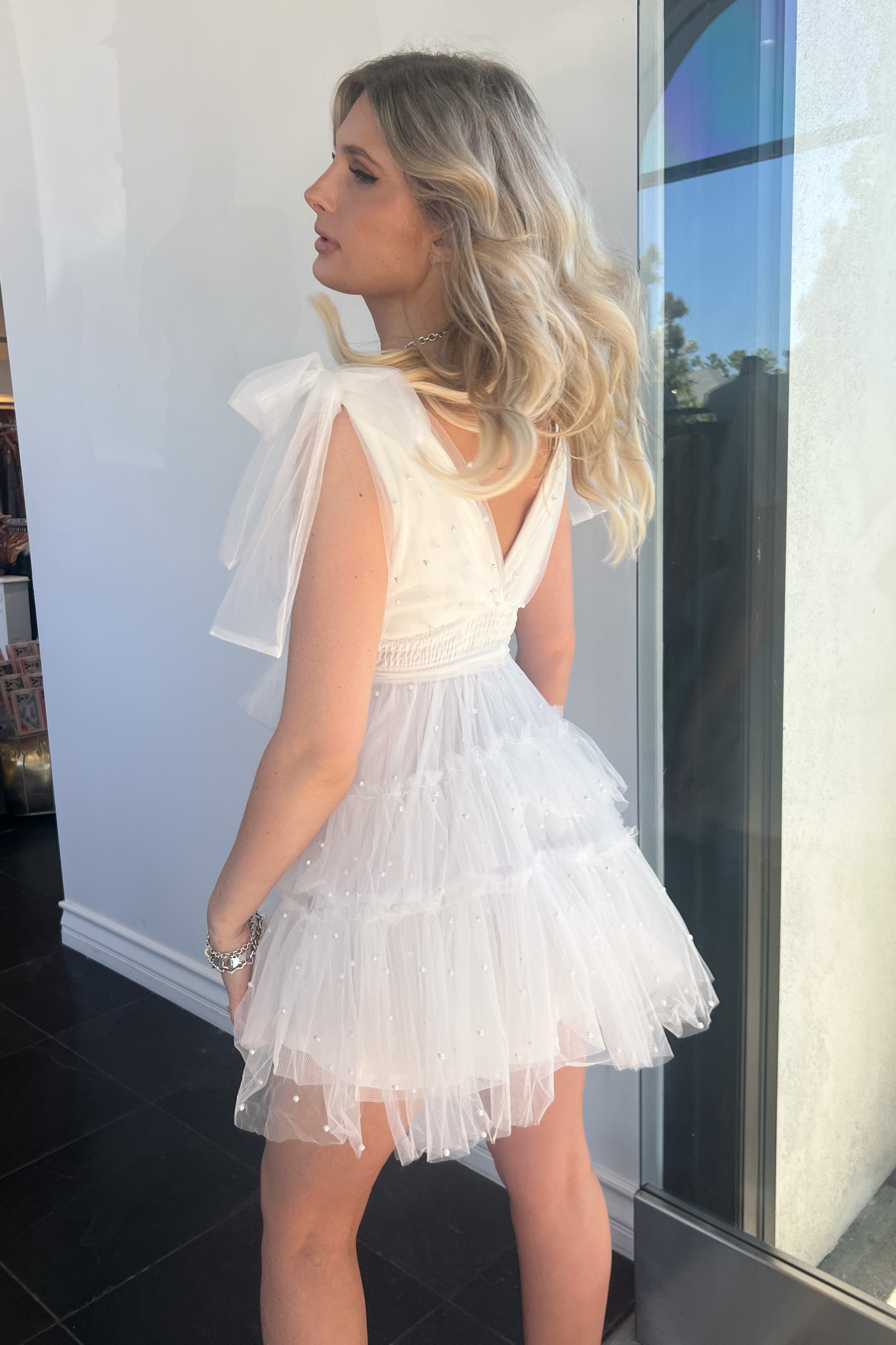Bridal Moment In Como Dress-White