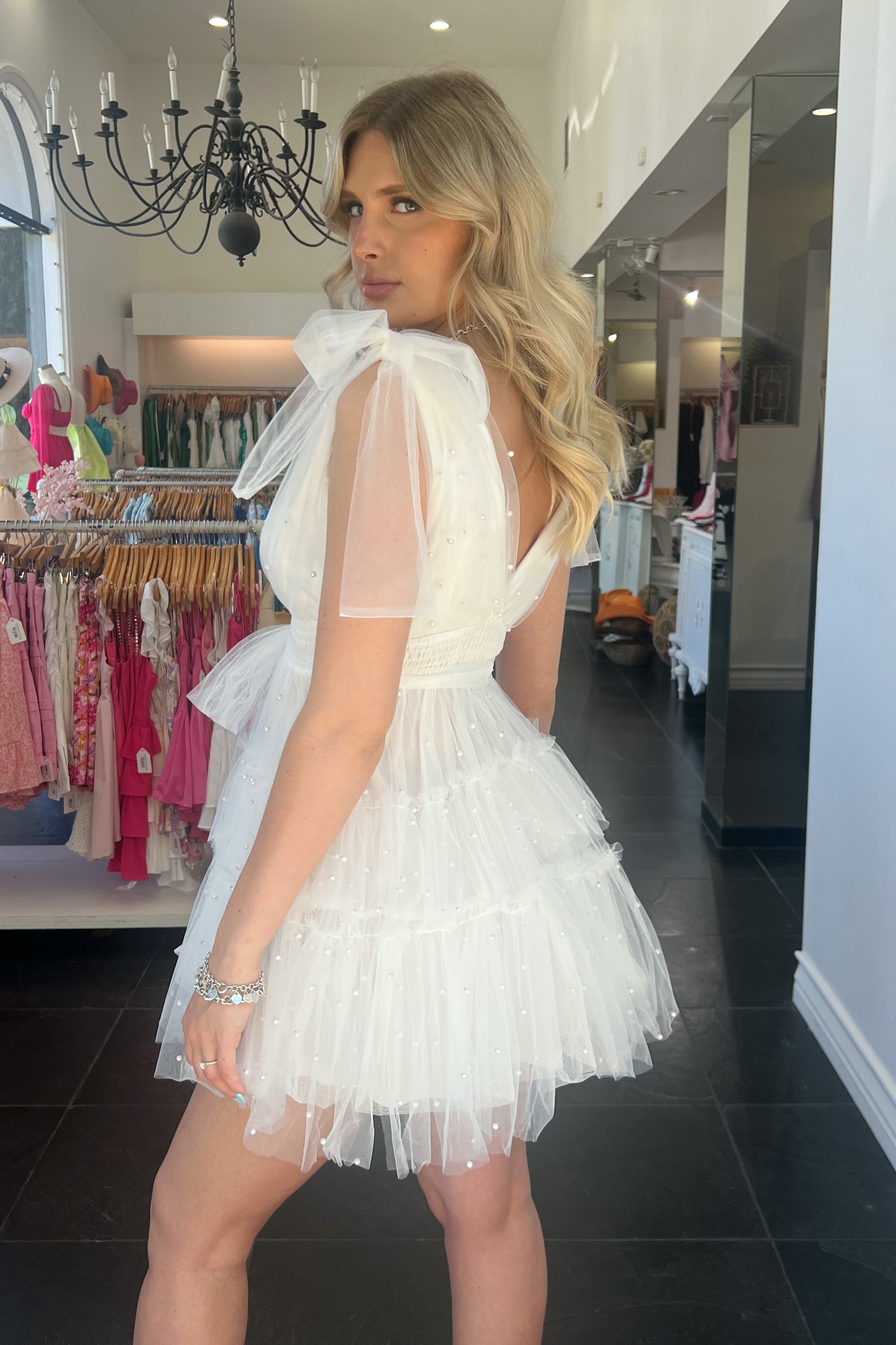 Bridal Moment In Como Dress-White