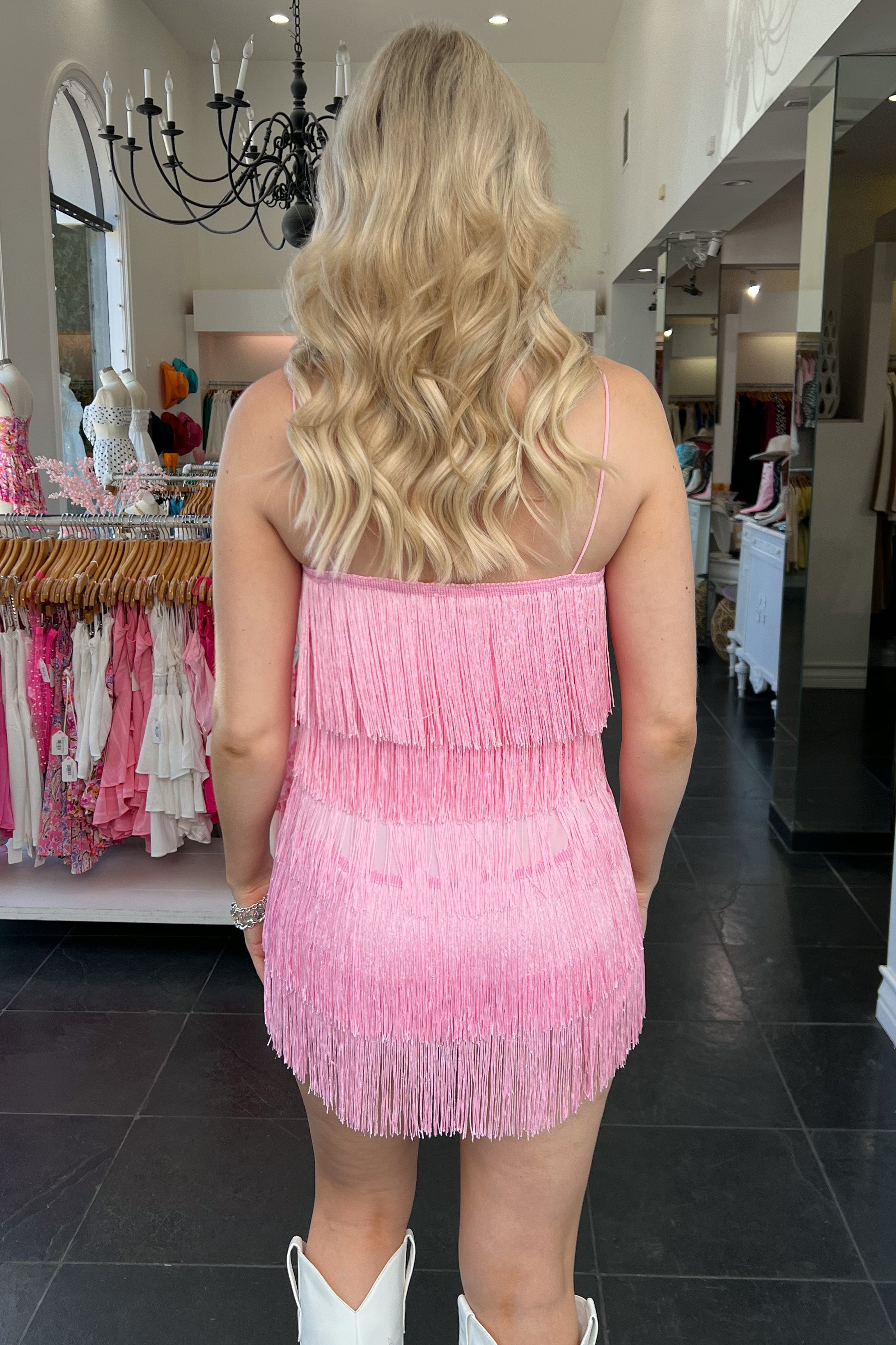 Rodeo Barbie Romper-Baby Pink