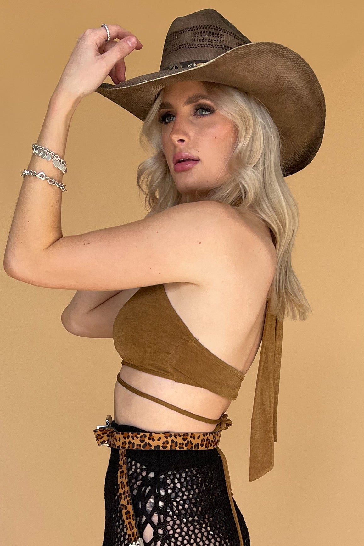 Sit Still Look Pretty Top-Brown