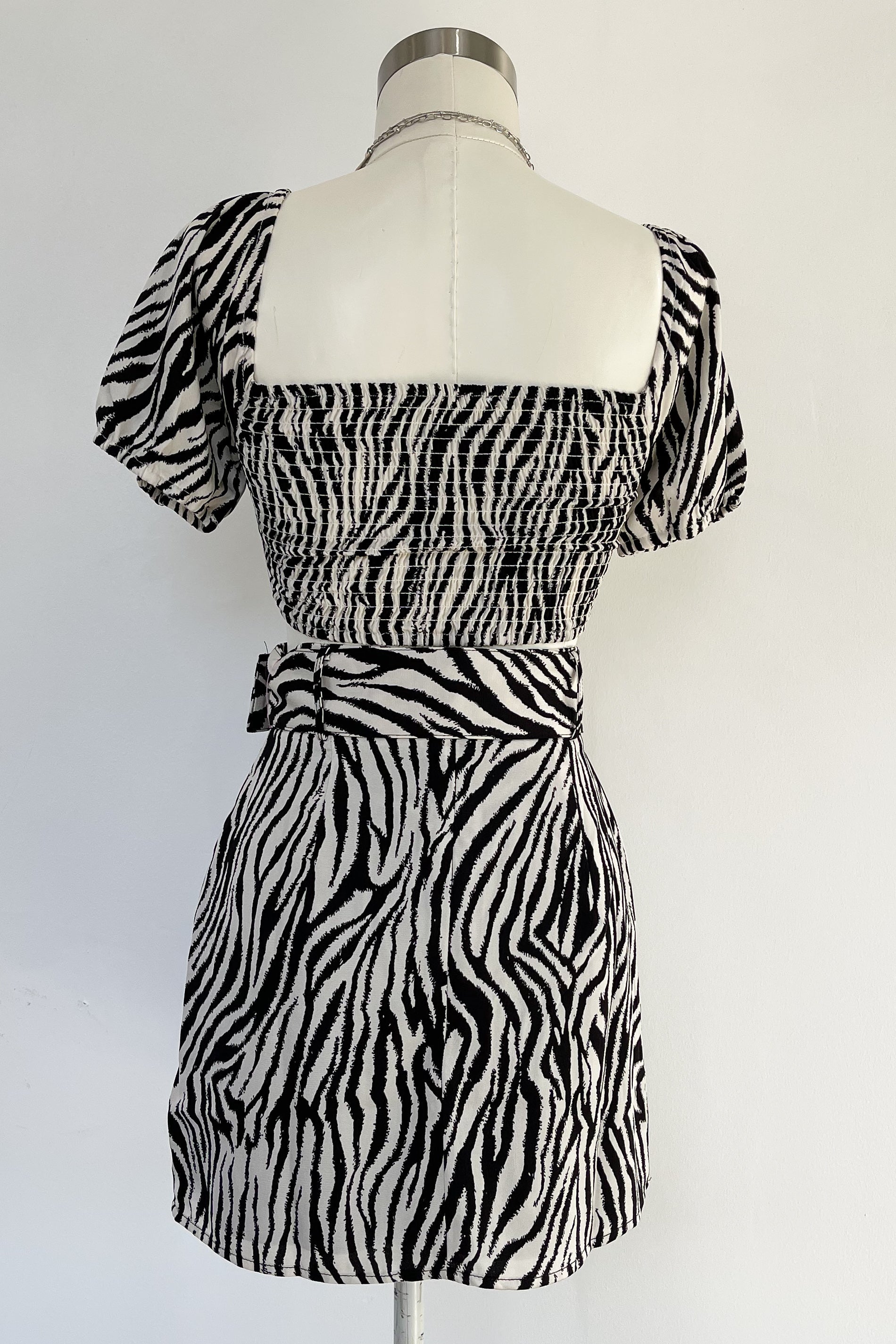 Wild About You Skirt-White + Black