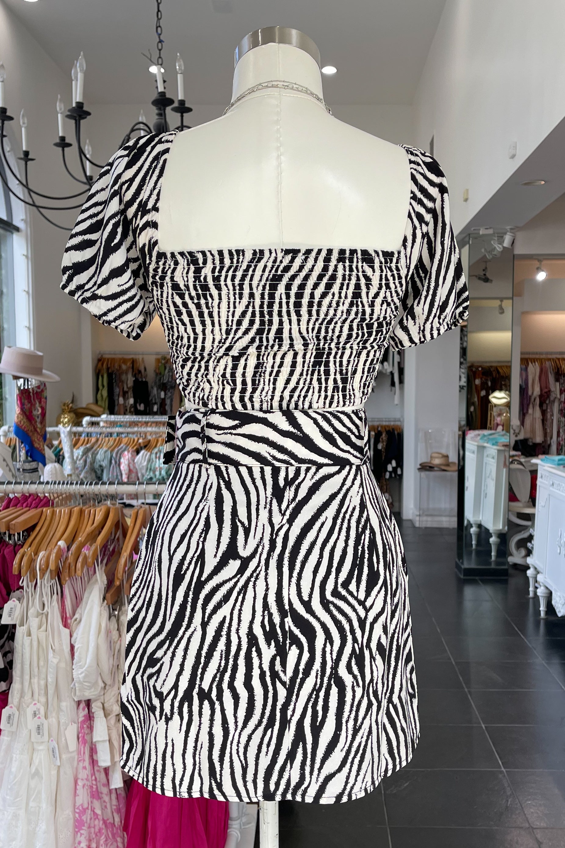 Wild About You Skirt-White + Black