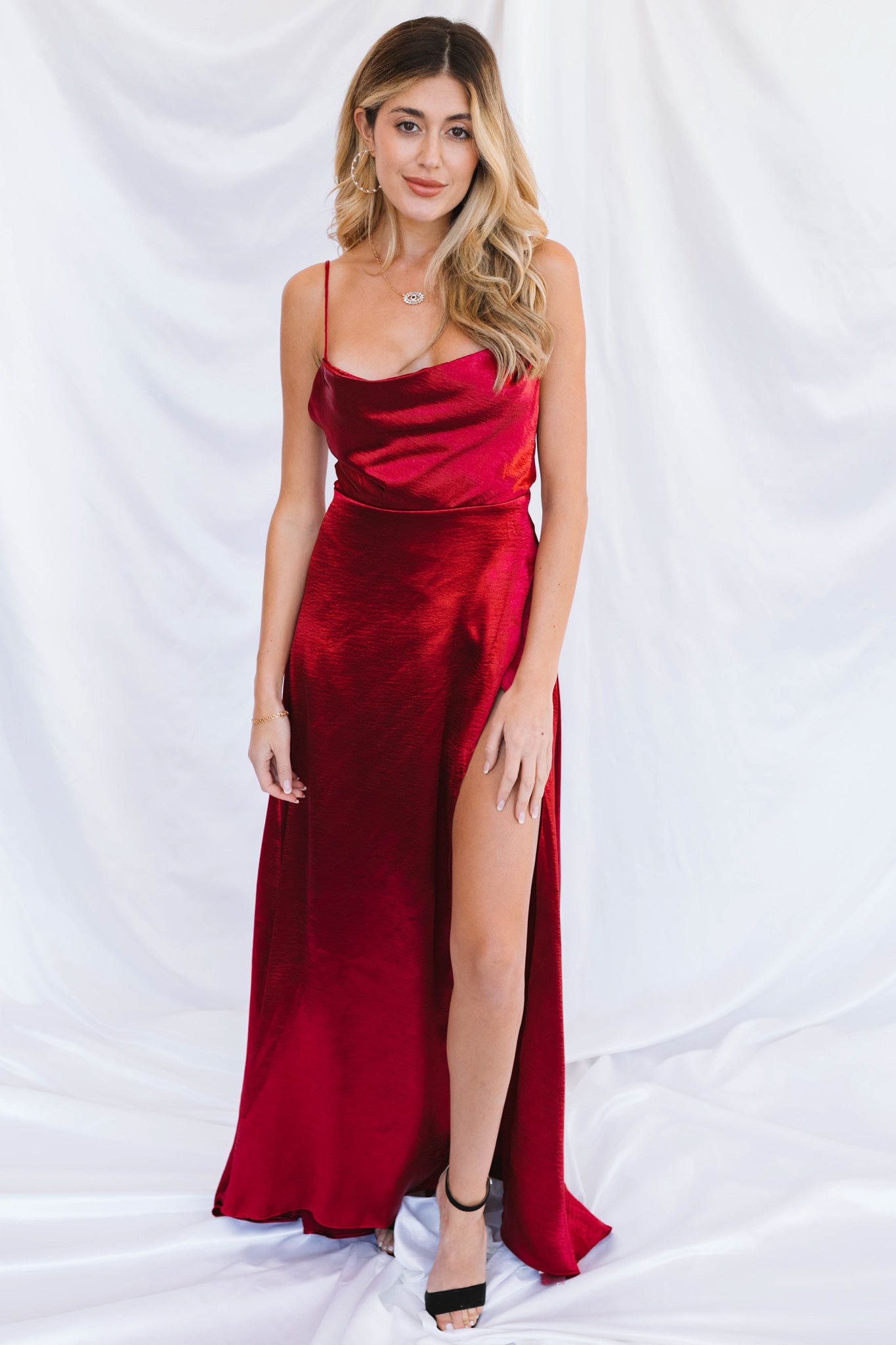 Hartley Maxi Dress-Merlot