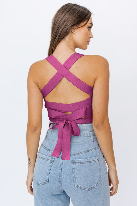 Adore You Sweater Top-Violet