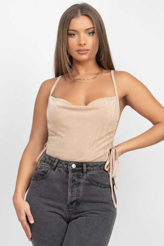 Nights In New York Bodysuit-Gold