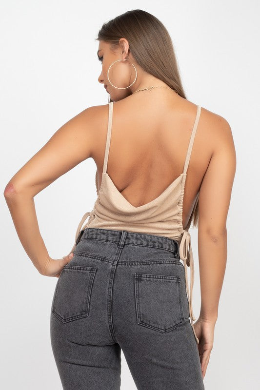 Nights In New York Bodysuit-Gold