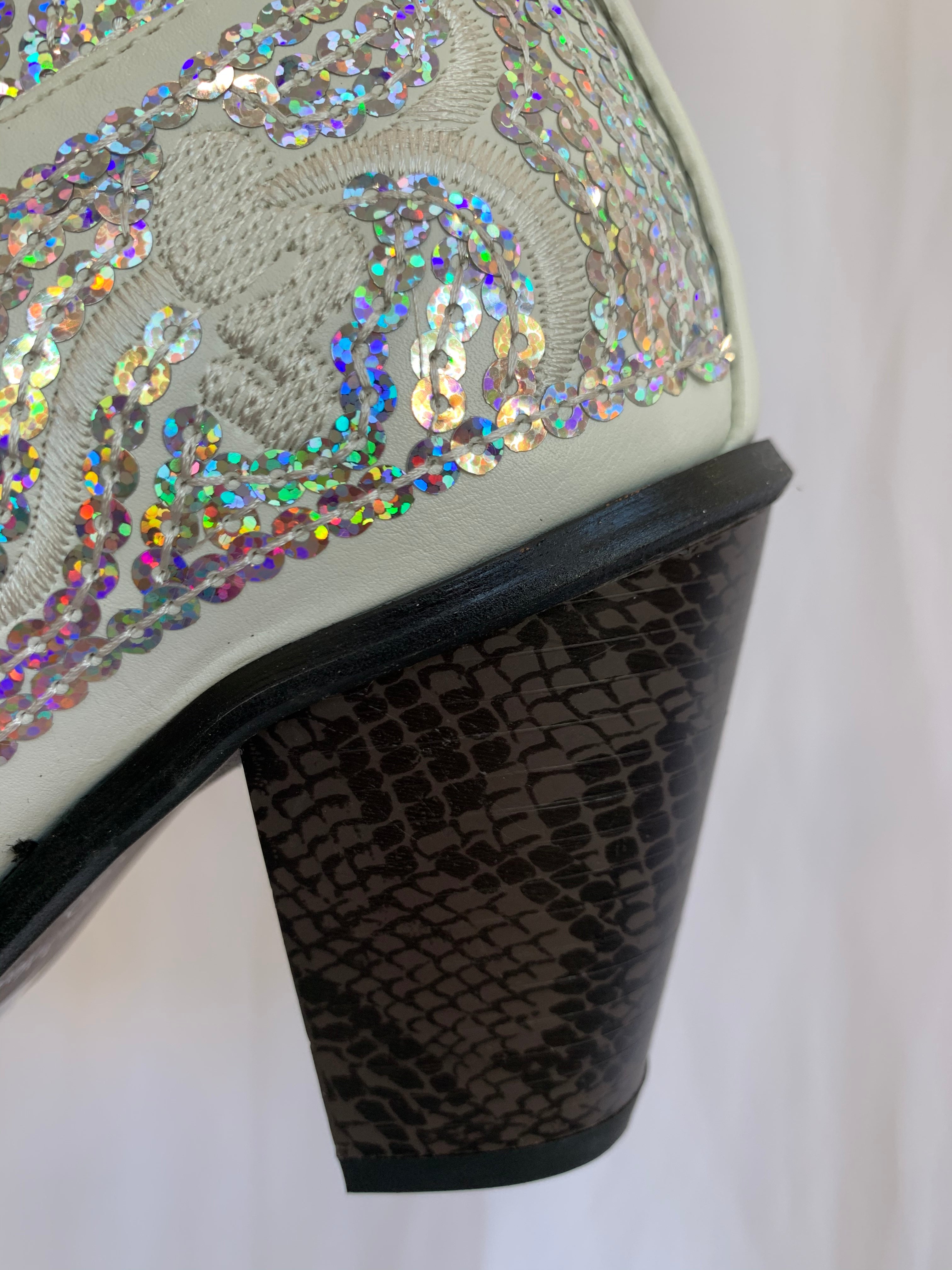 American Beauty Tall Boots-White