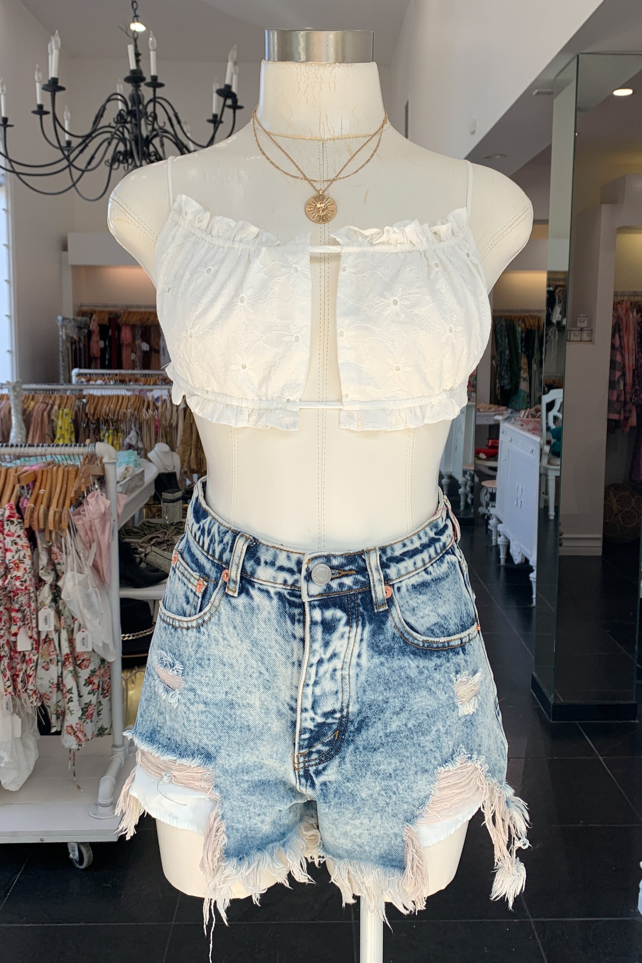 Crazy About You Top-White