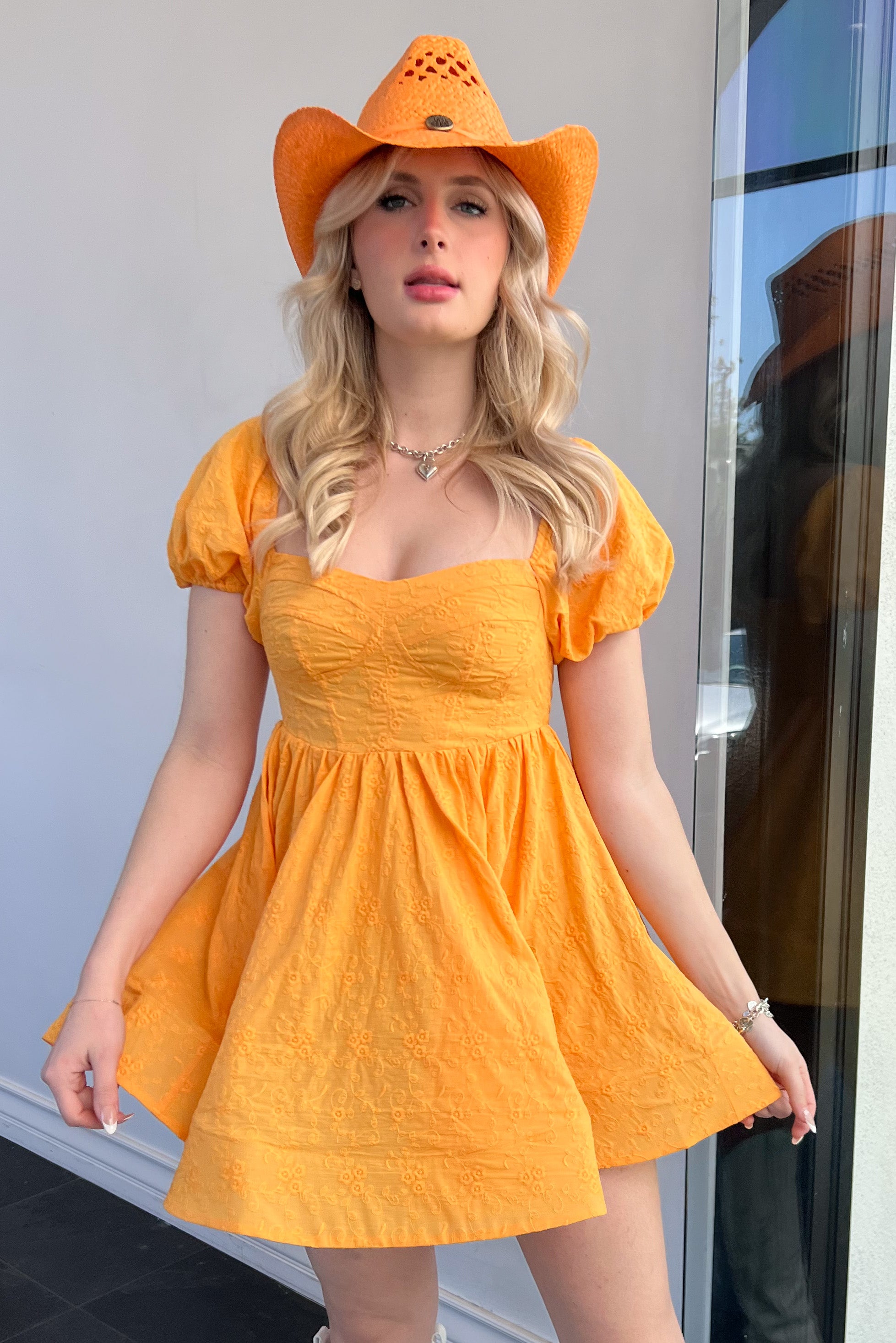 Georgia On My Mind Dress-Marigold
